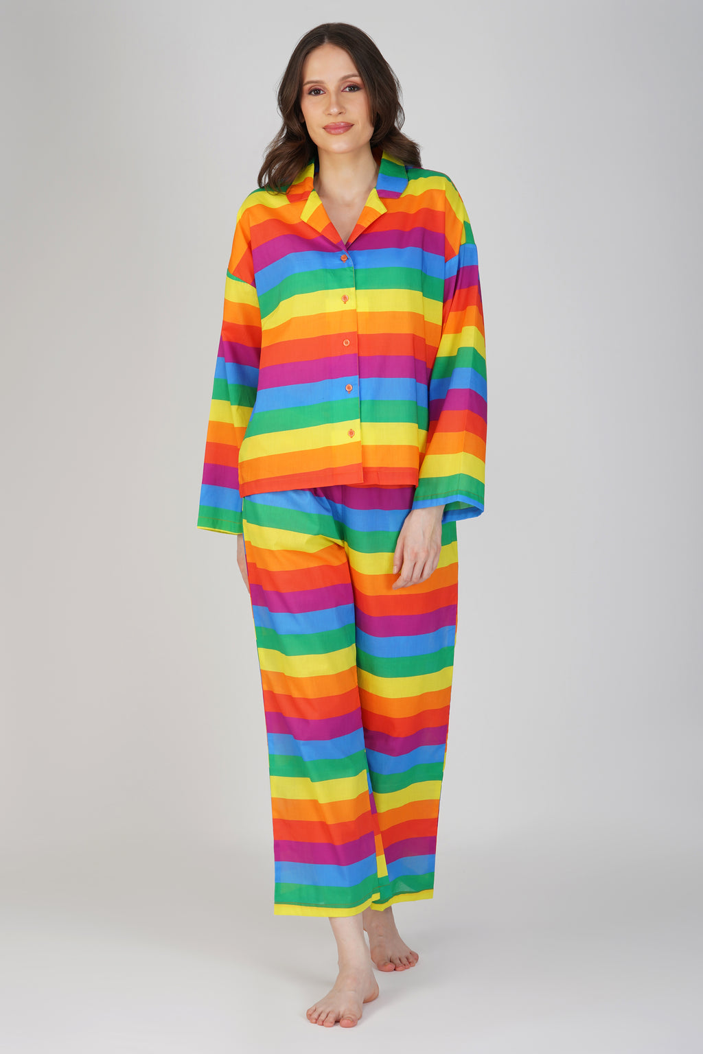 Pride Colorful Stripes Pyjama set - thebriefsstory