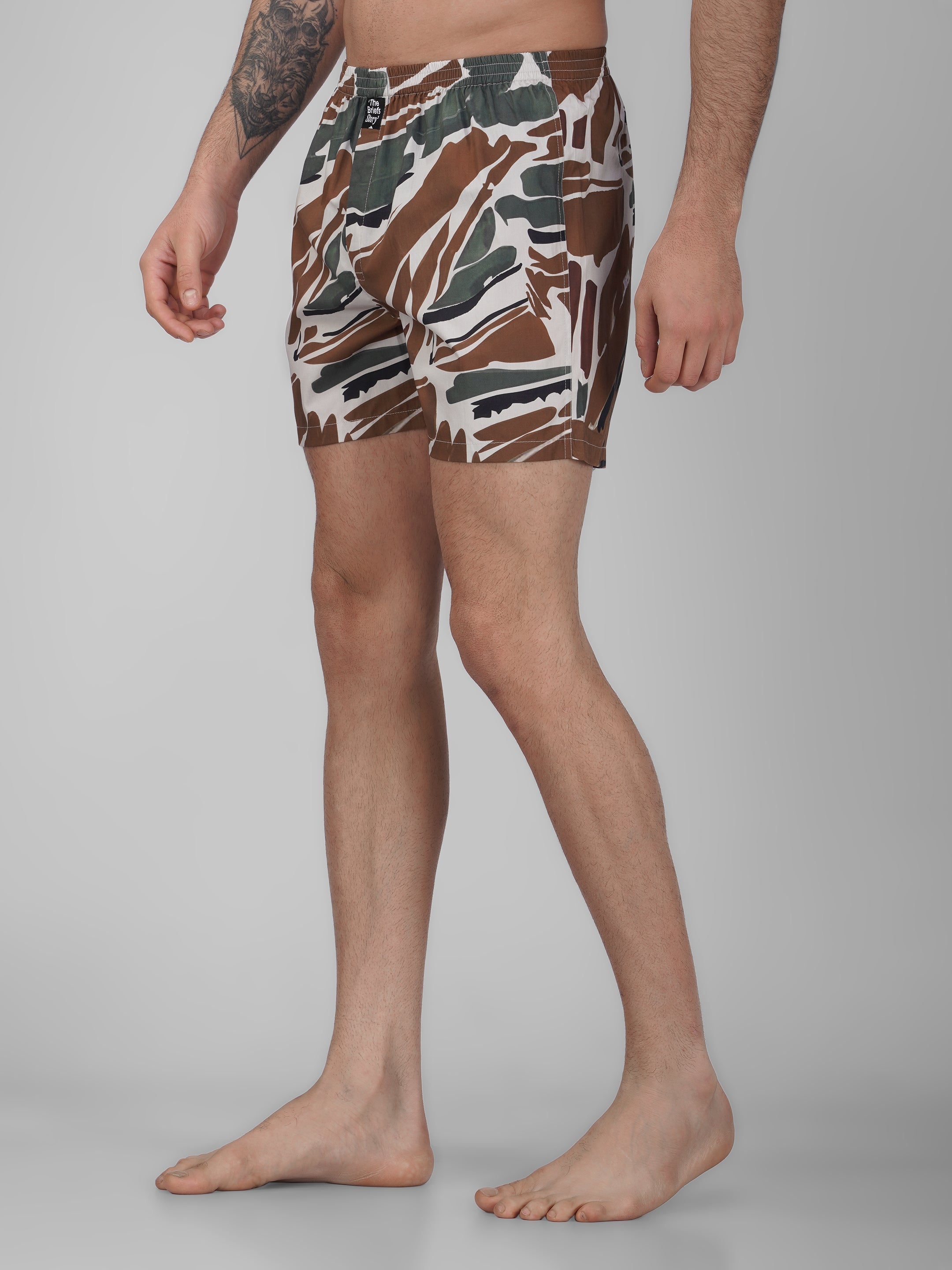 Camo Print Cotton BoxerShorts - thebriefsstory