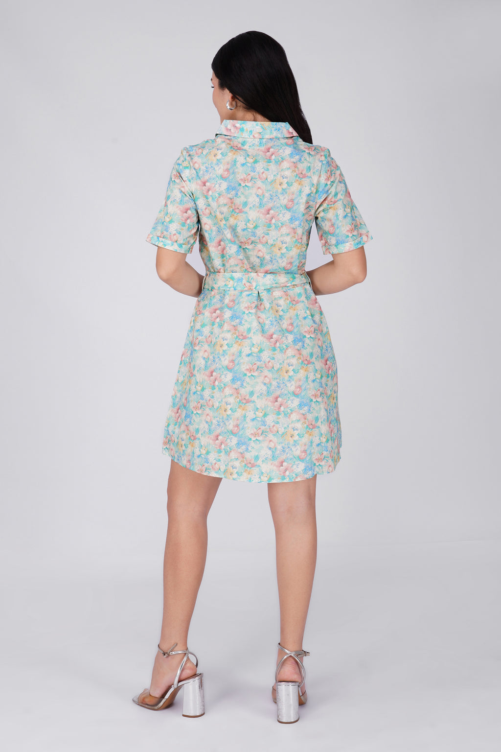 Soft Pastel Flower Dress