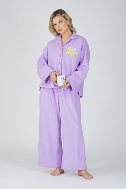 SOFT FLEECE LIGHT LILAC PJ SET