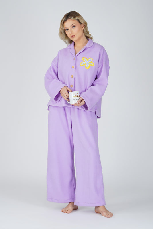 SOFT FLEECE LIGHT LILAC PJ SET