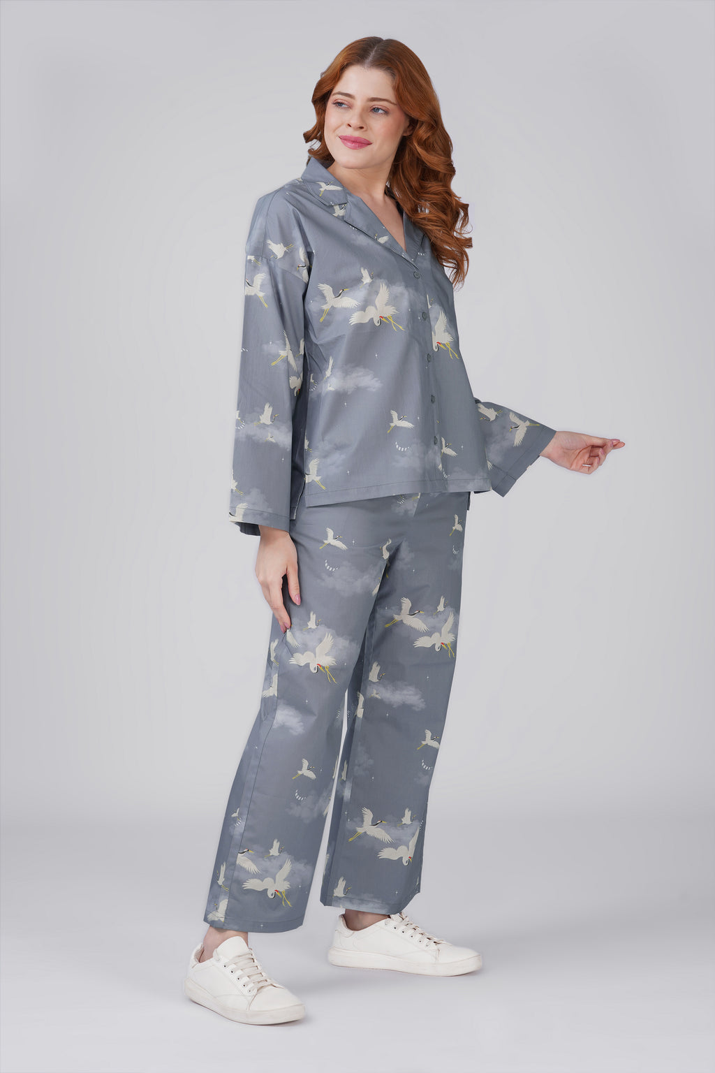 Cloud Crane Pajama Set