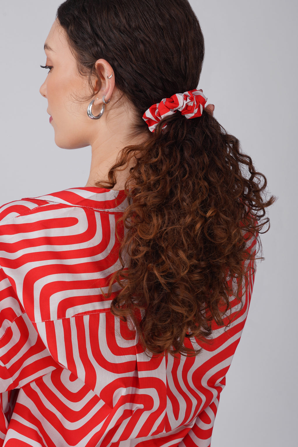 Red Maze Pajama Set