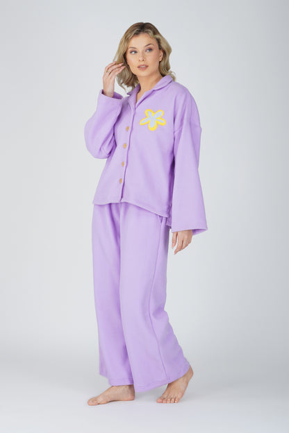 SOFT FLEECE LIGHT LILAC PJ SET
