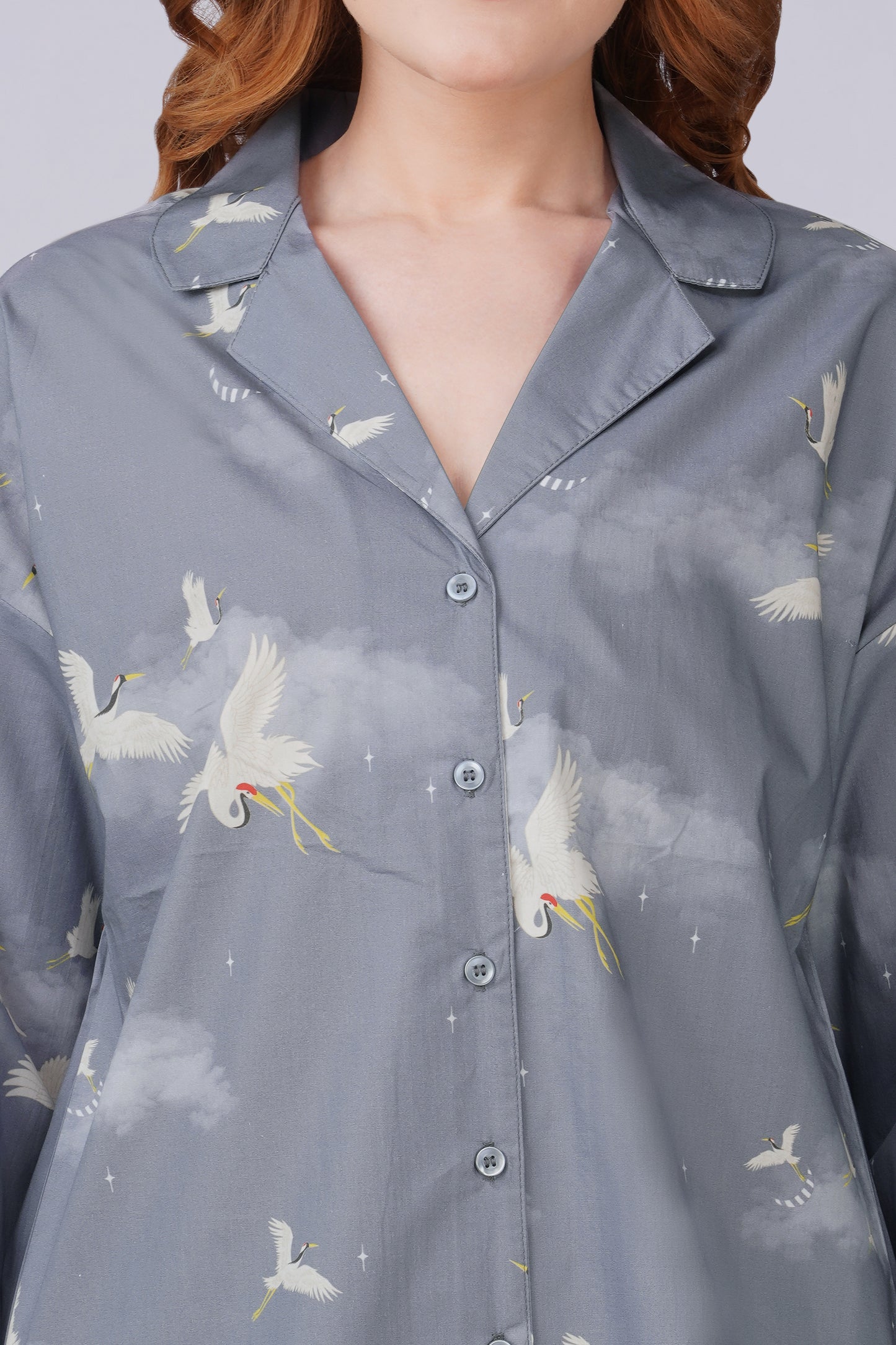 Cloud Crane Pajama Set