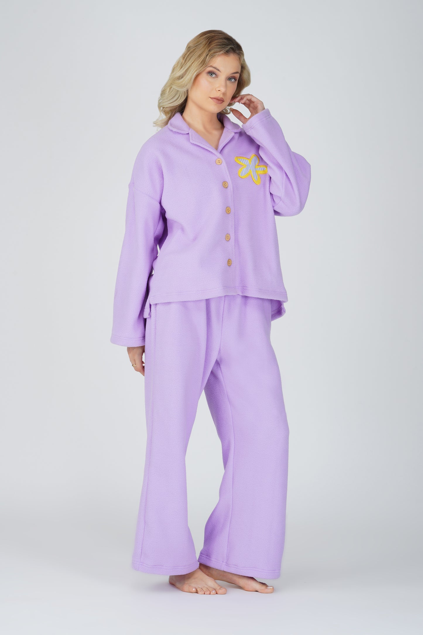 SOFT FLEECE LIGHT LILAC PJ SET
