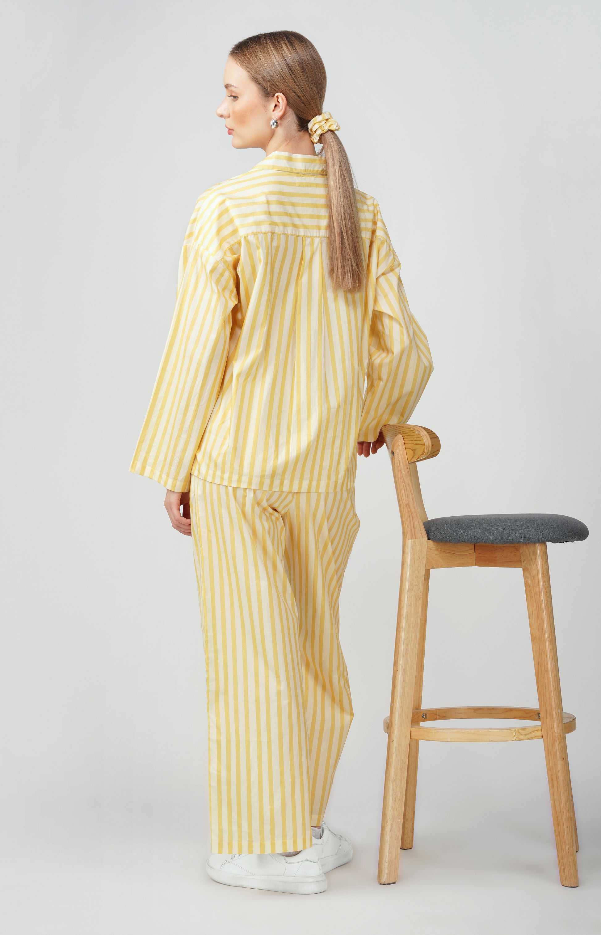 Yellow Stripes PJ Set - thebriefsstory