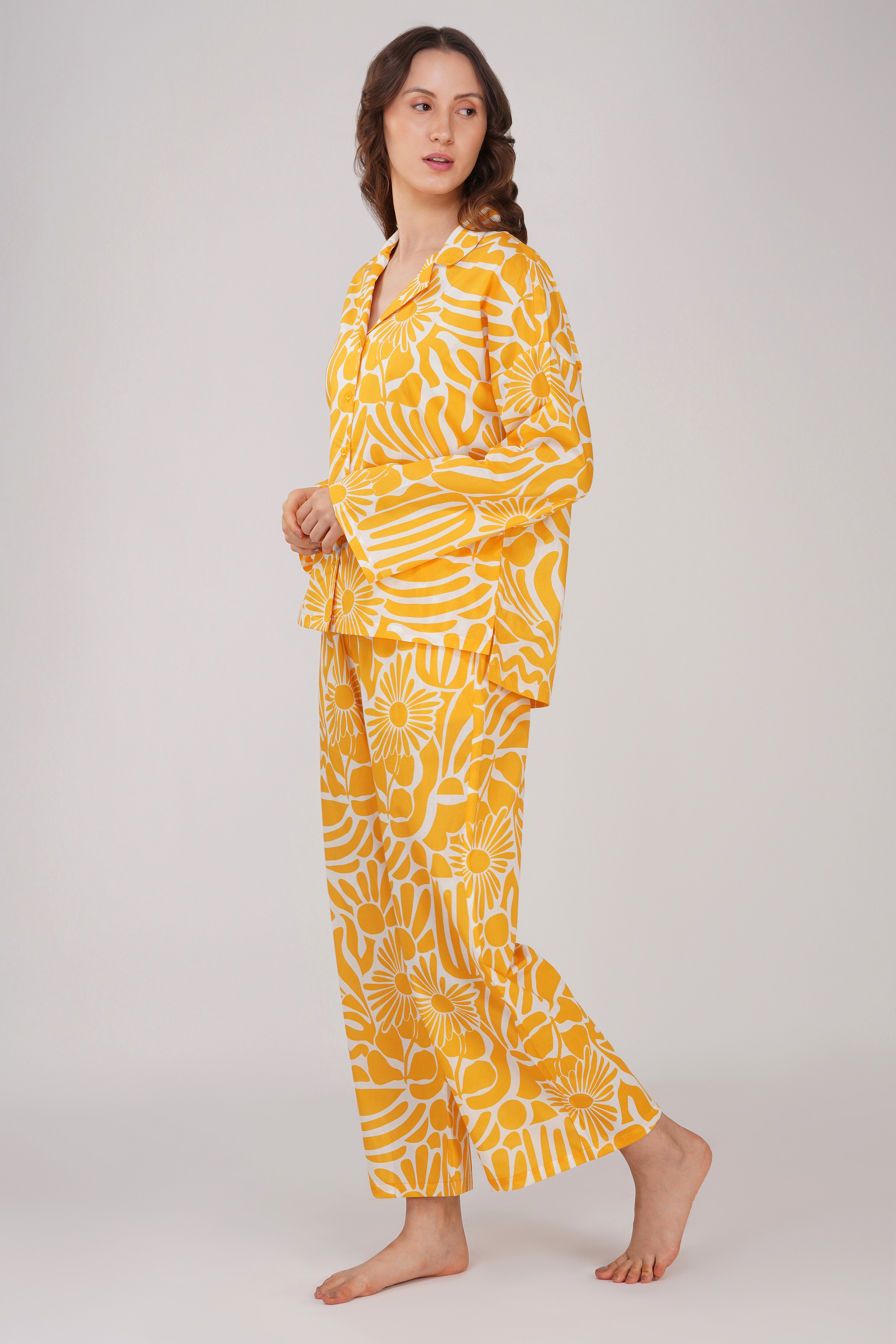 Sunshine Florals Pyjama set - thebriefsstory