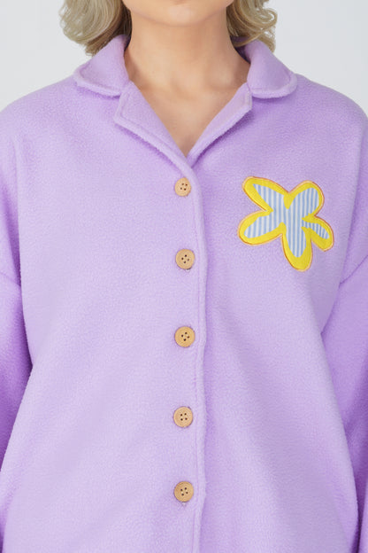 SOFT FLEECE LIGHT LILAC PJ SET