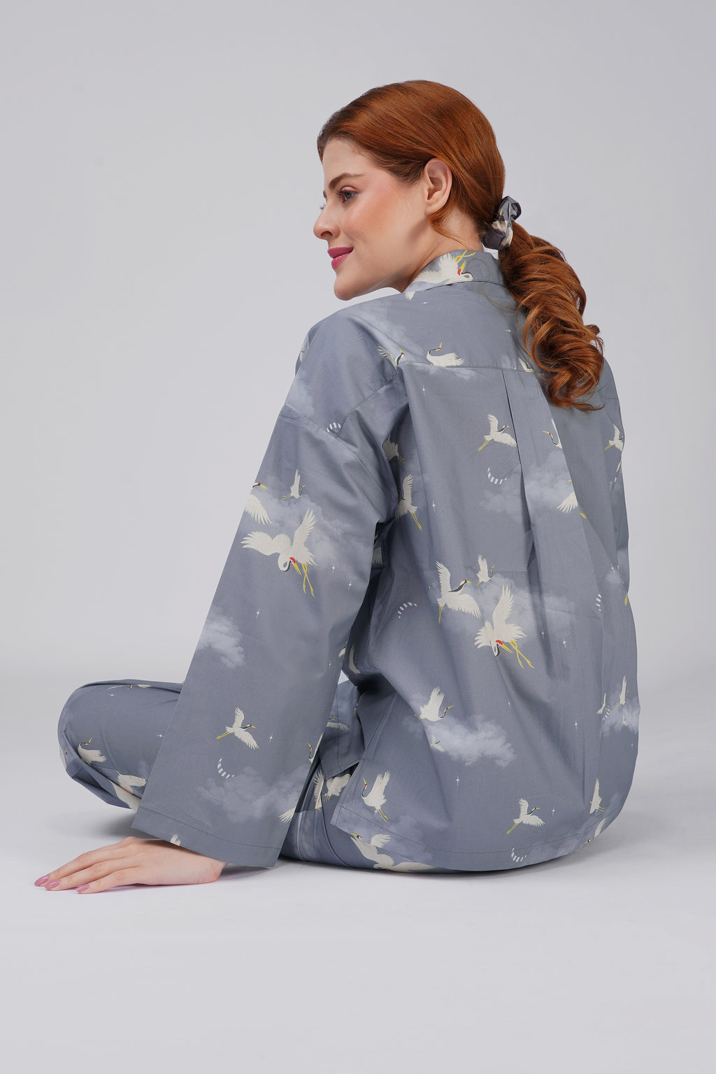 Cloud Crane Pajama Set