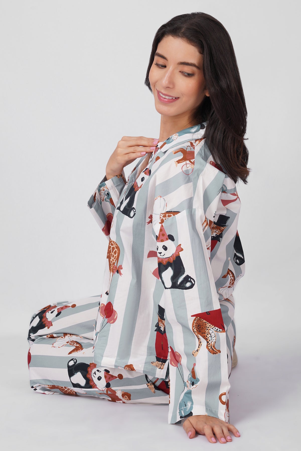 Circus Print Pajama Set