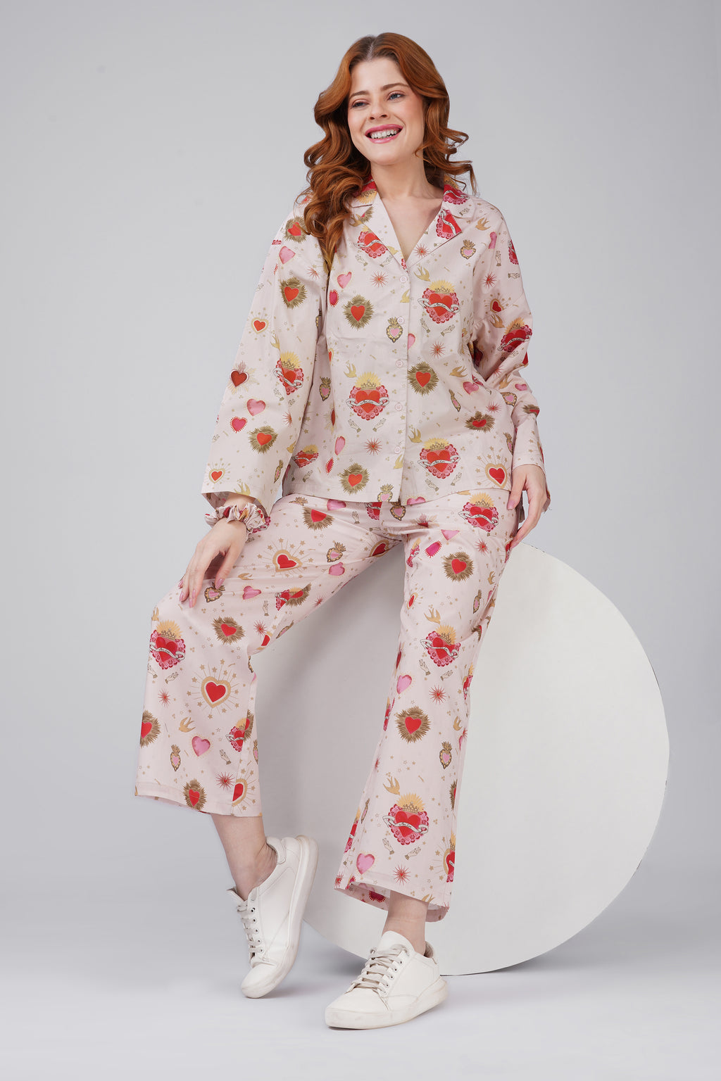 Peach Cupid Pajama Set