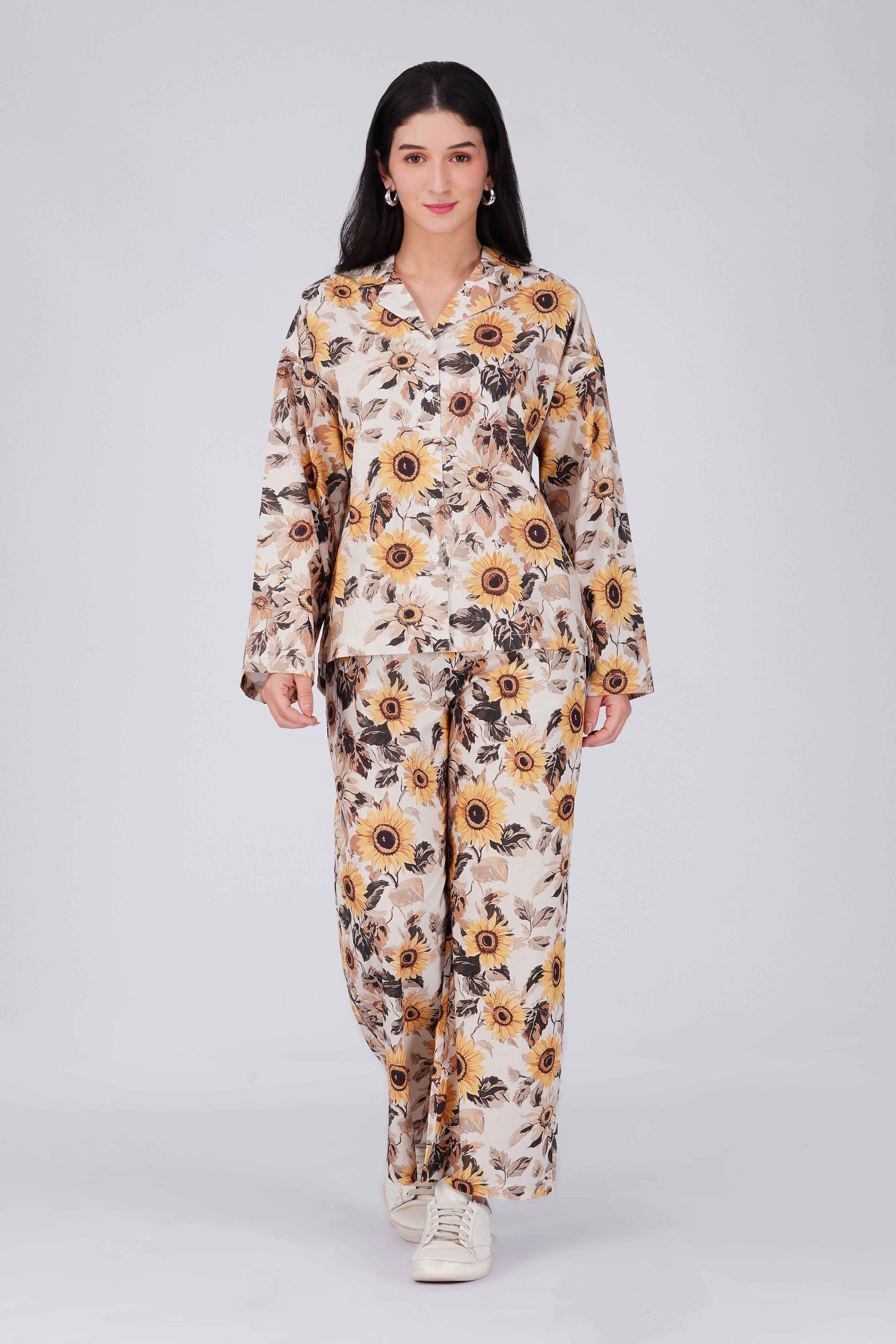 Sunflower Pajama Set