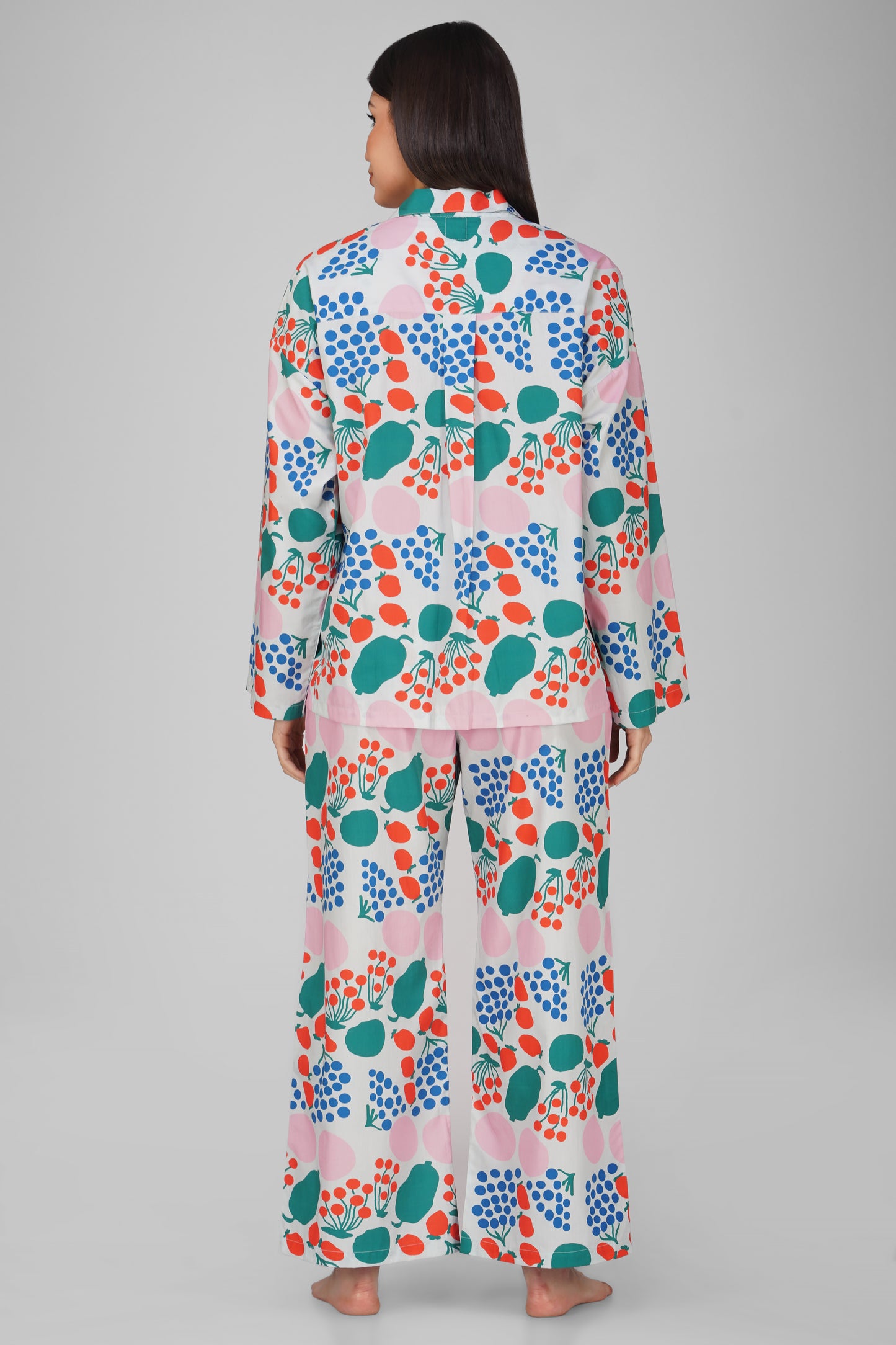 Cherry Print Cotton Nightsuits