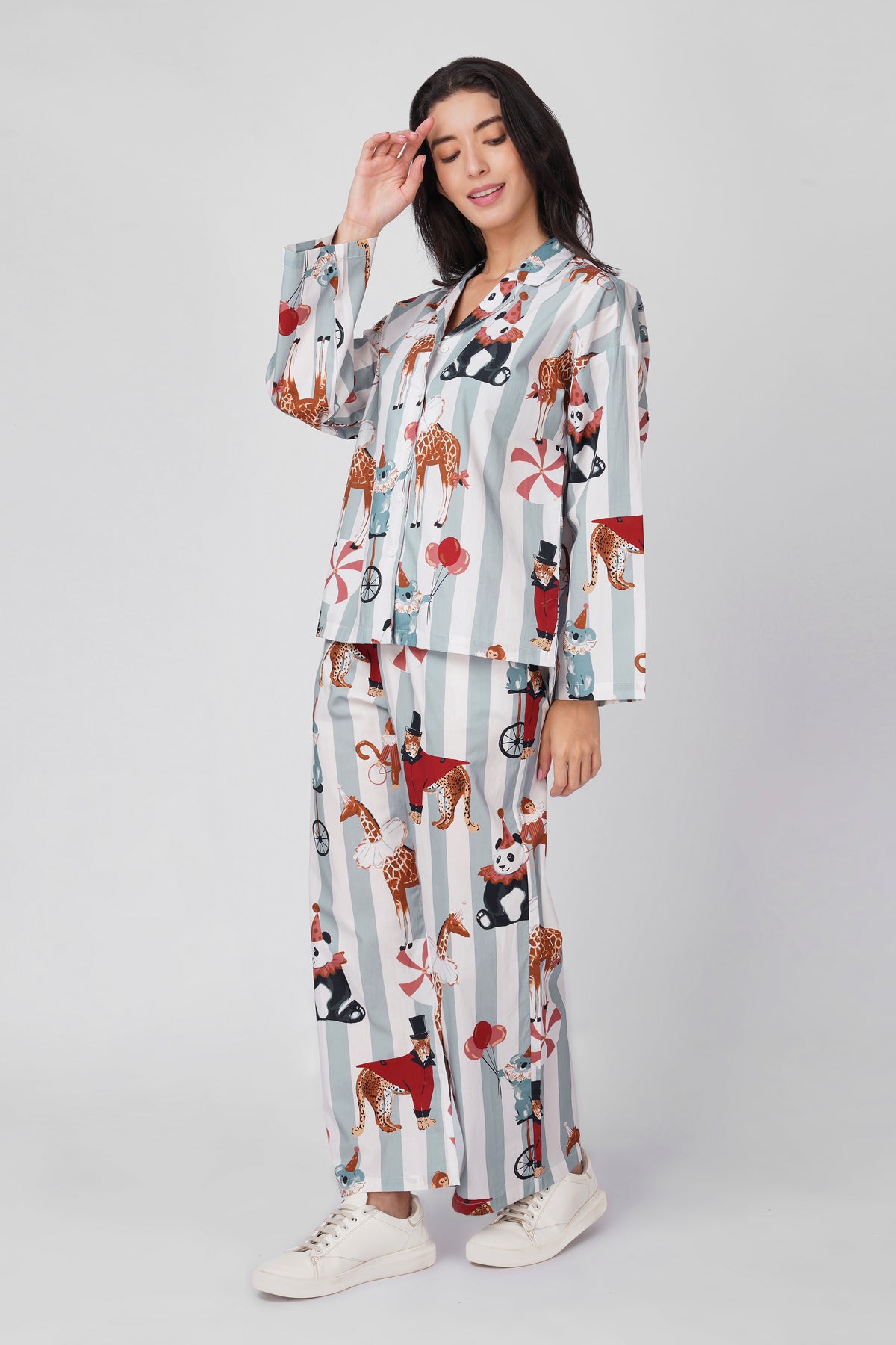Circus Print Pajama Set