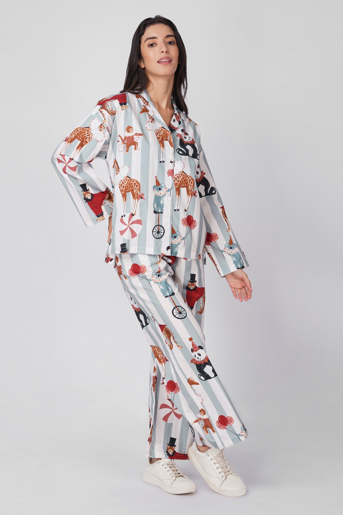 Circus Print Pajama Set