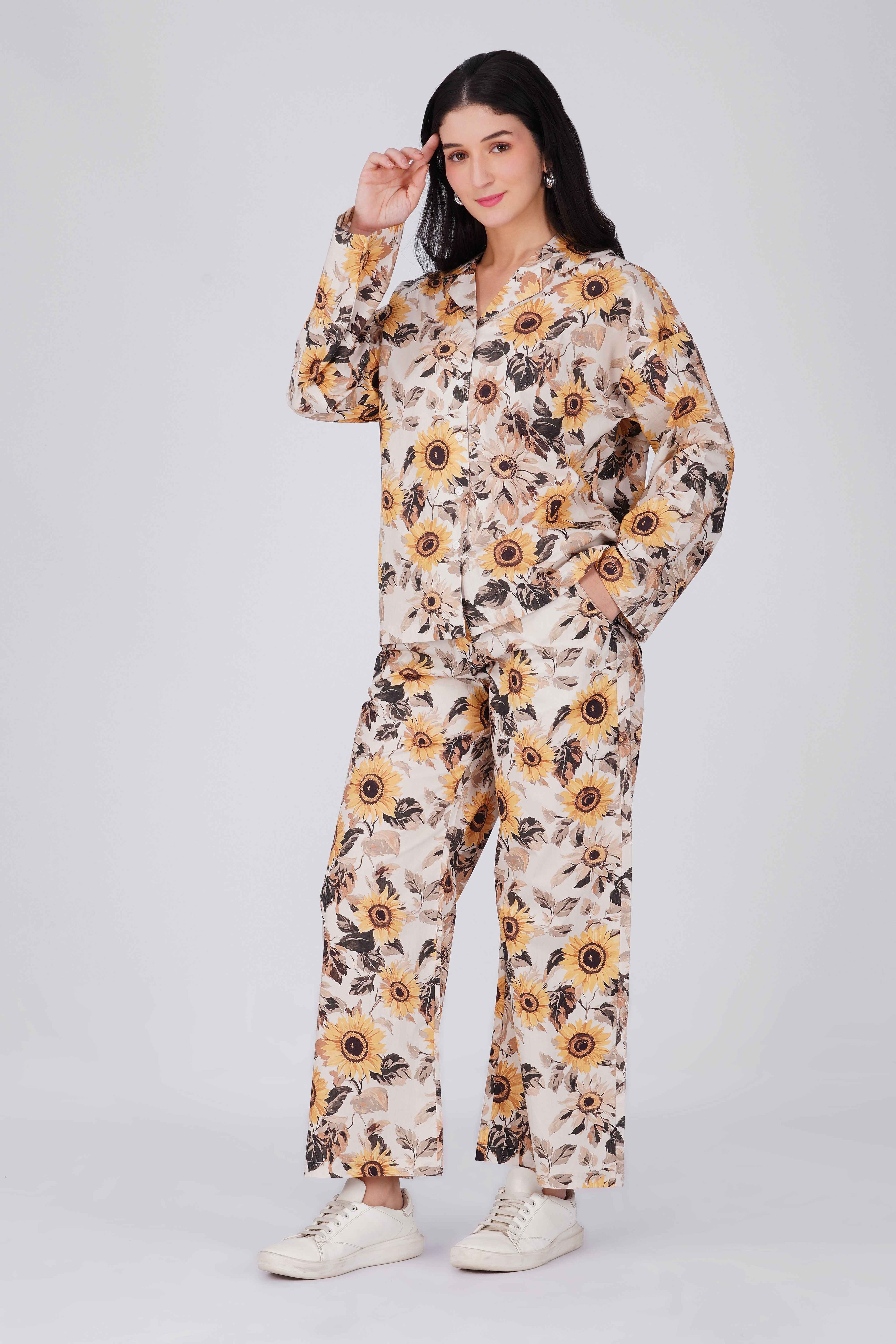Sunflower Pajama Set