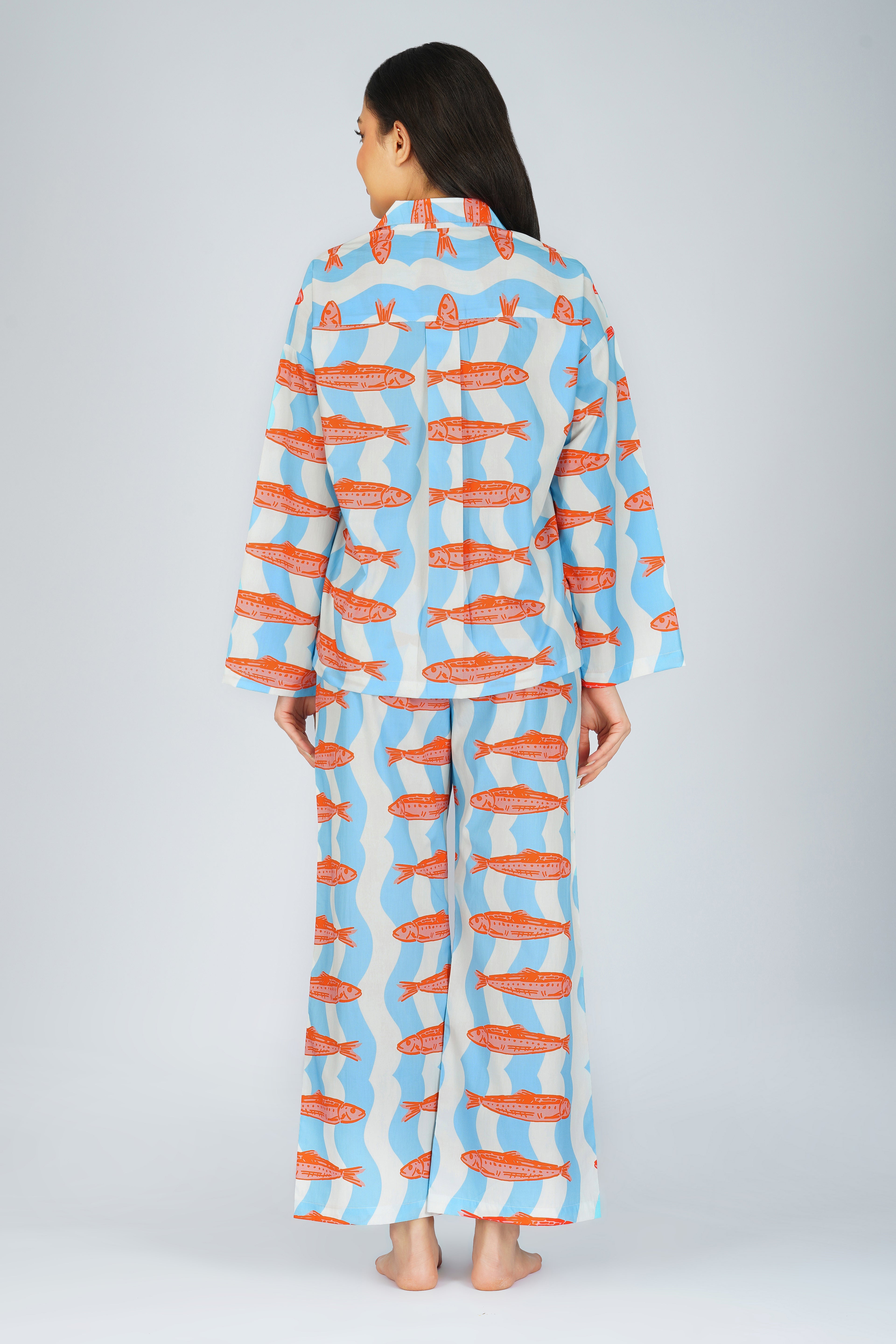 Fishy Wishy Waves Pajama Set