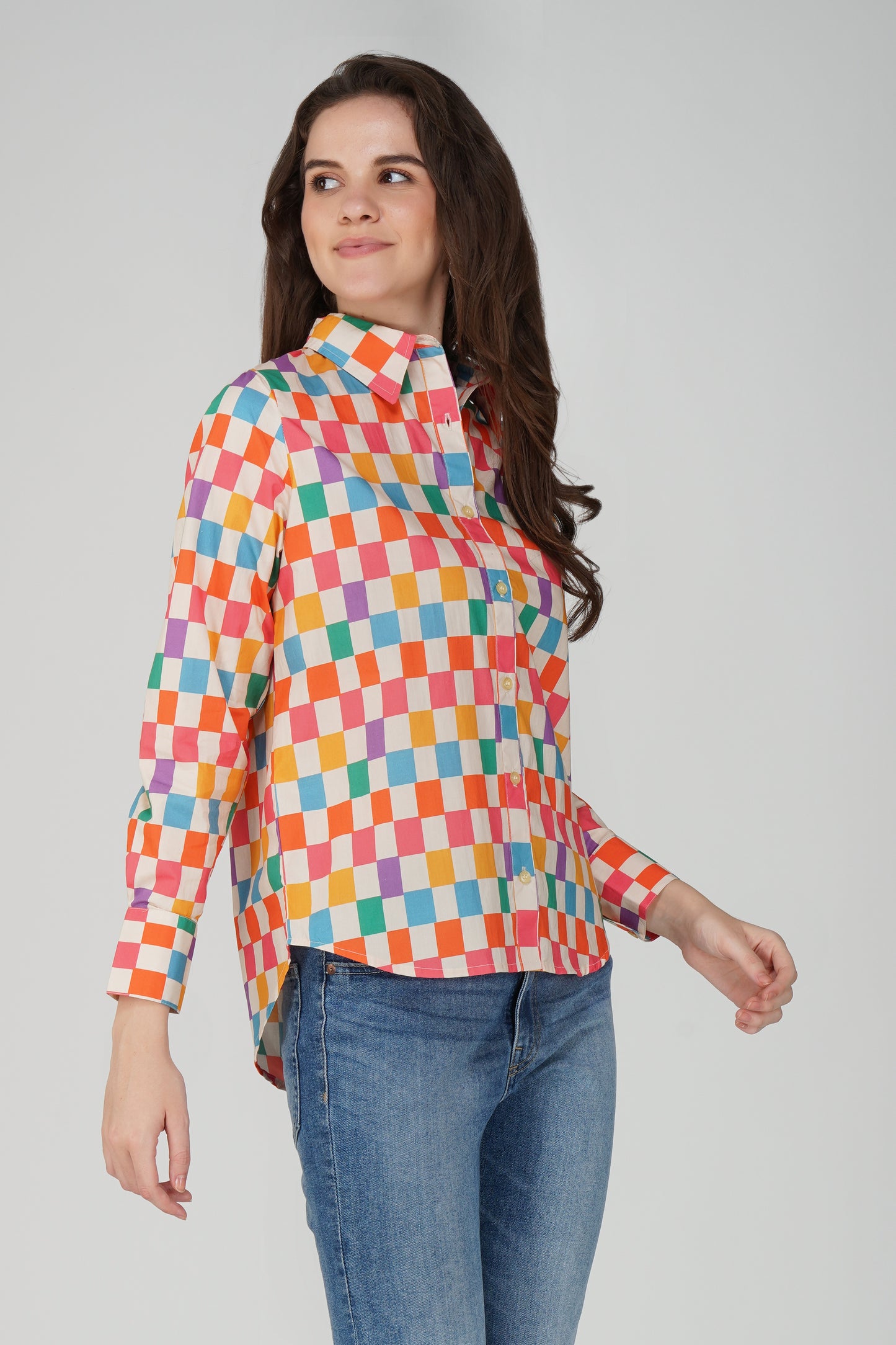 Rainbow Grid Shirt 🌈 - thebriefsstory