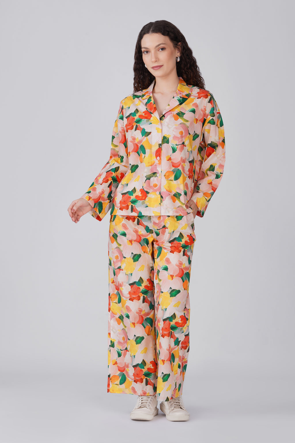 Abstract Water Color Pajama Set