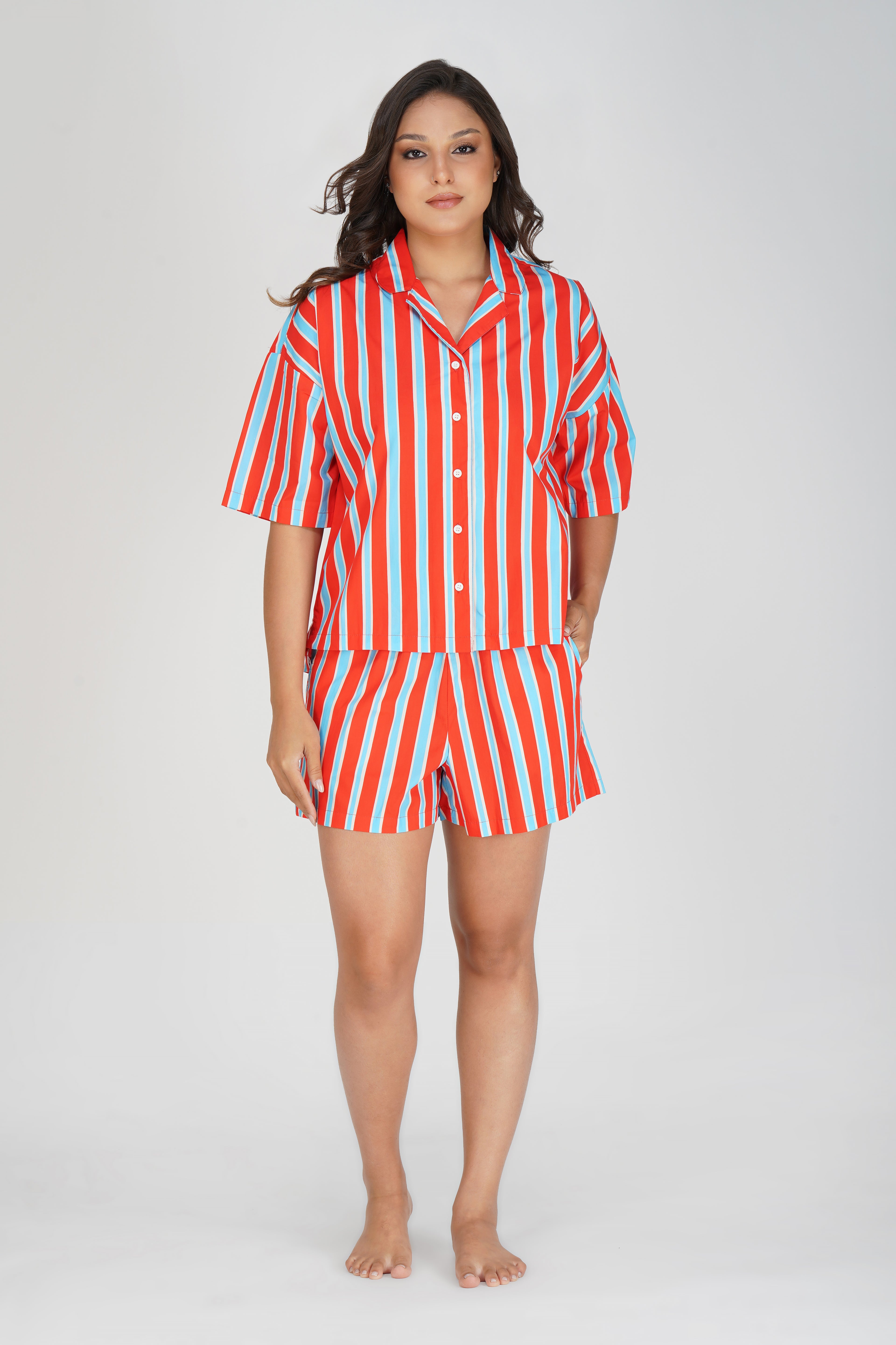 Classic Bold Stripes Shorts Set. - thebriefsstory