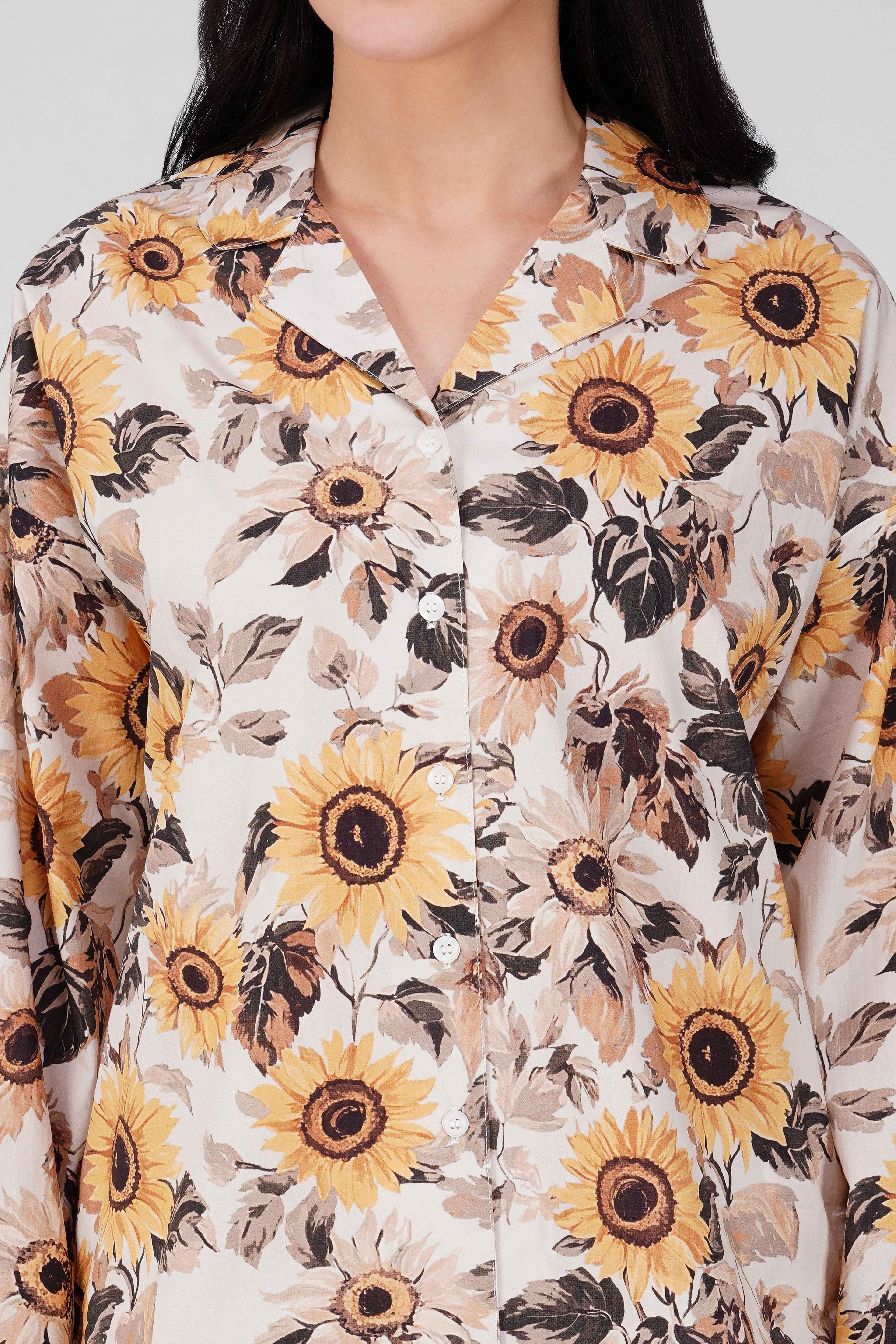 Sunflower Pajama Set