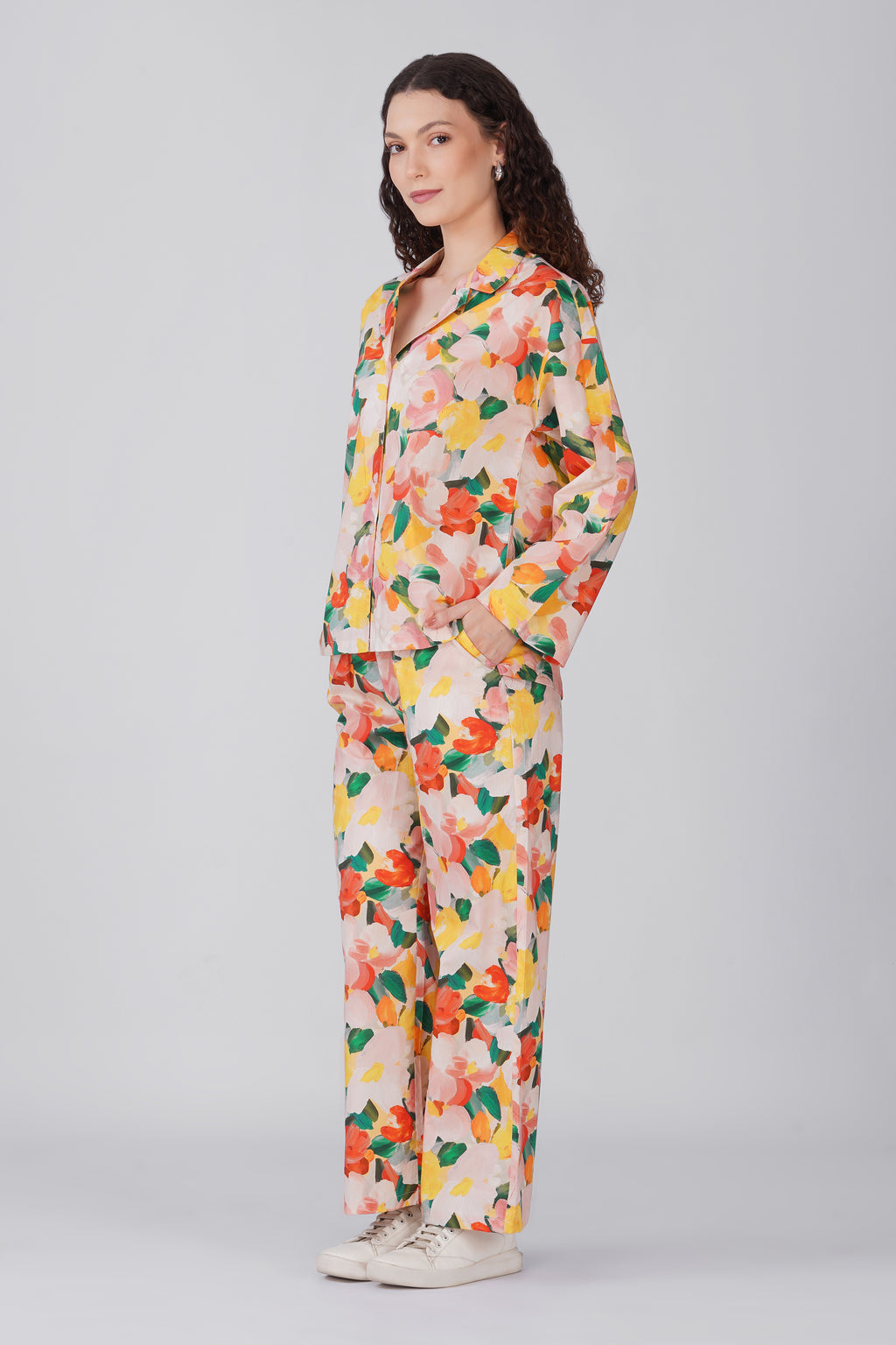 Abstract Water Color Pajama Set
