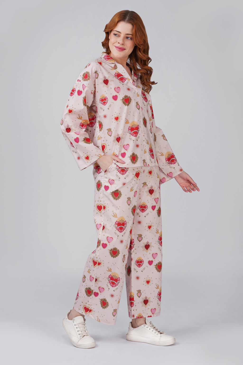 Peach Cupid Pajama Set