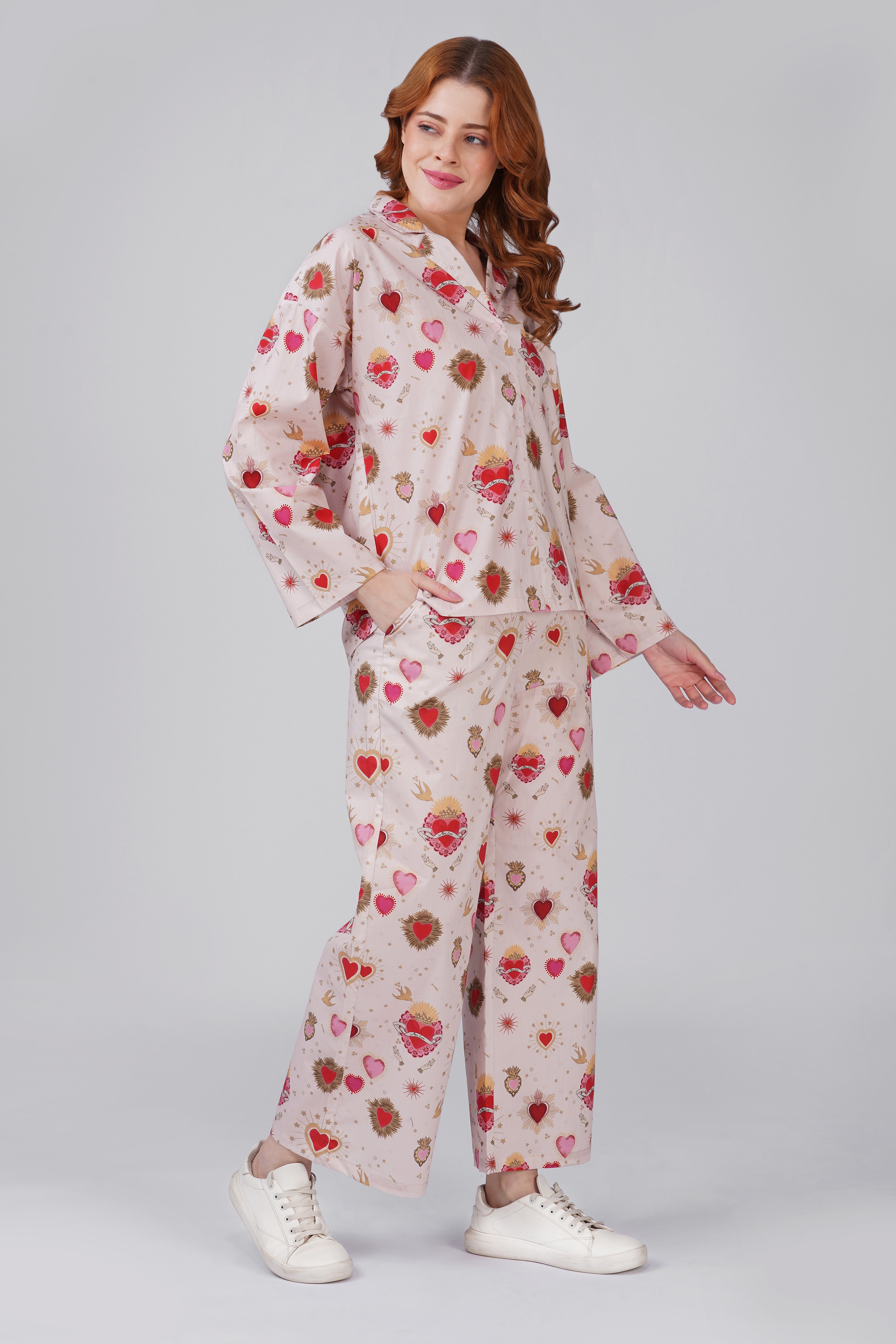Peach Cupid Pajama Set