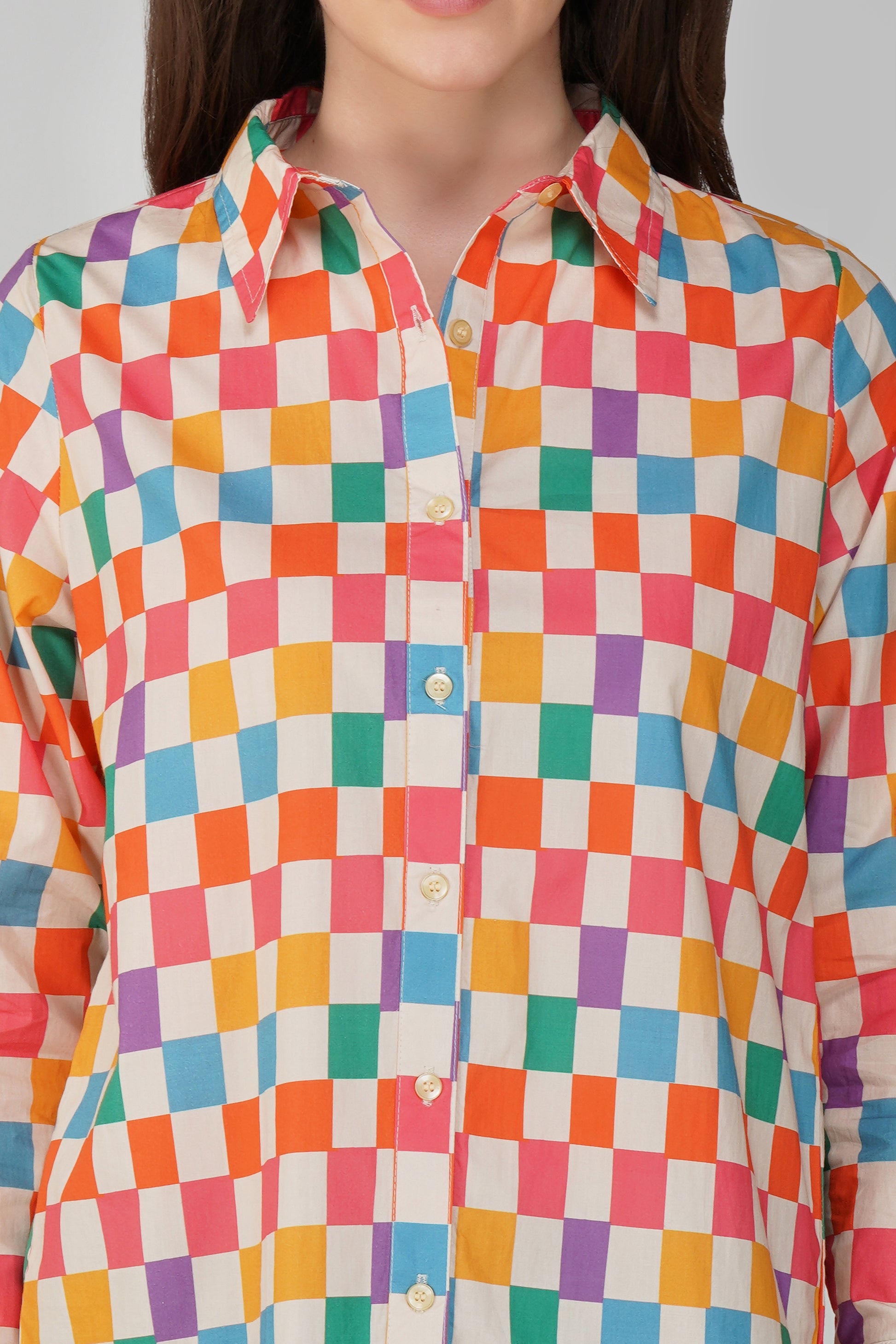 Rainbow Grid Shirt 🌈 - thebriefsstory