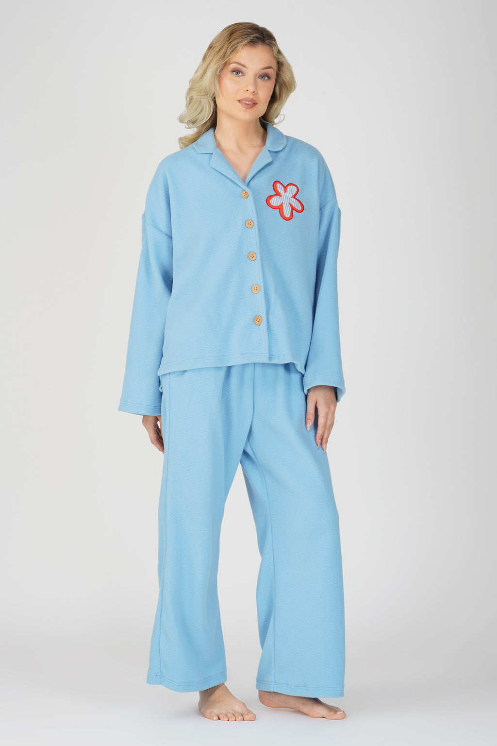 SOFT FLEECE LIGHT BLUE PJ SET