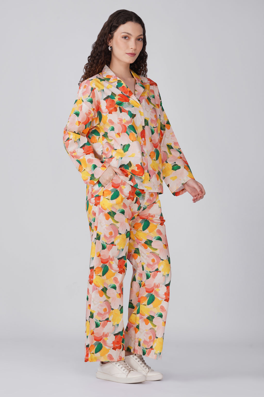 Abstract Water Color Pajama Set