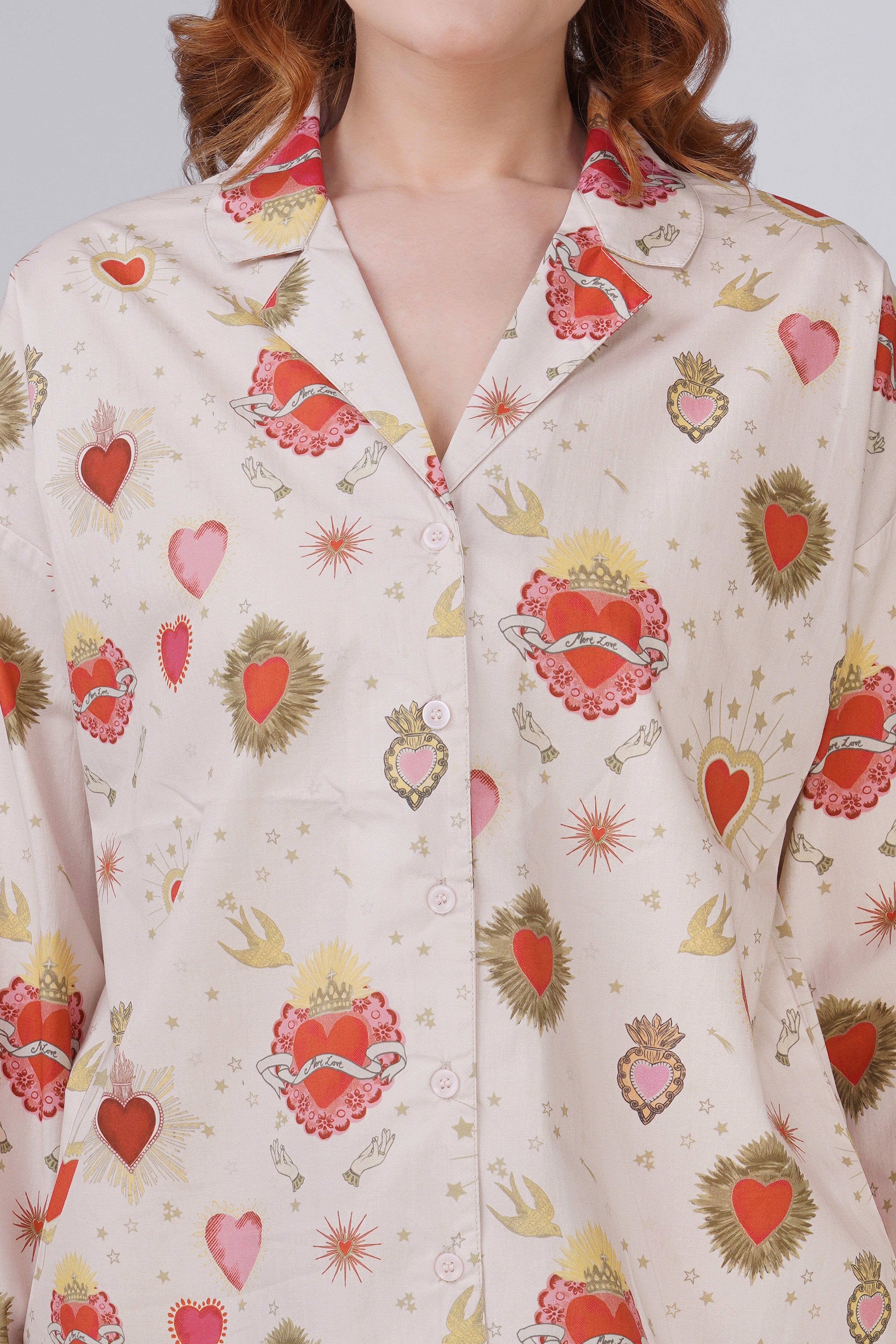 Peach Cupid Pajama Set