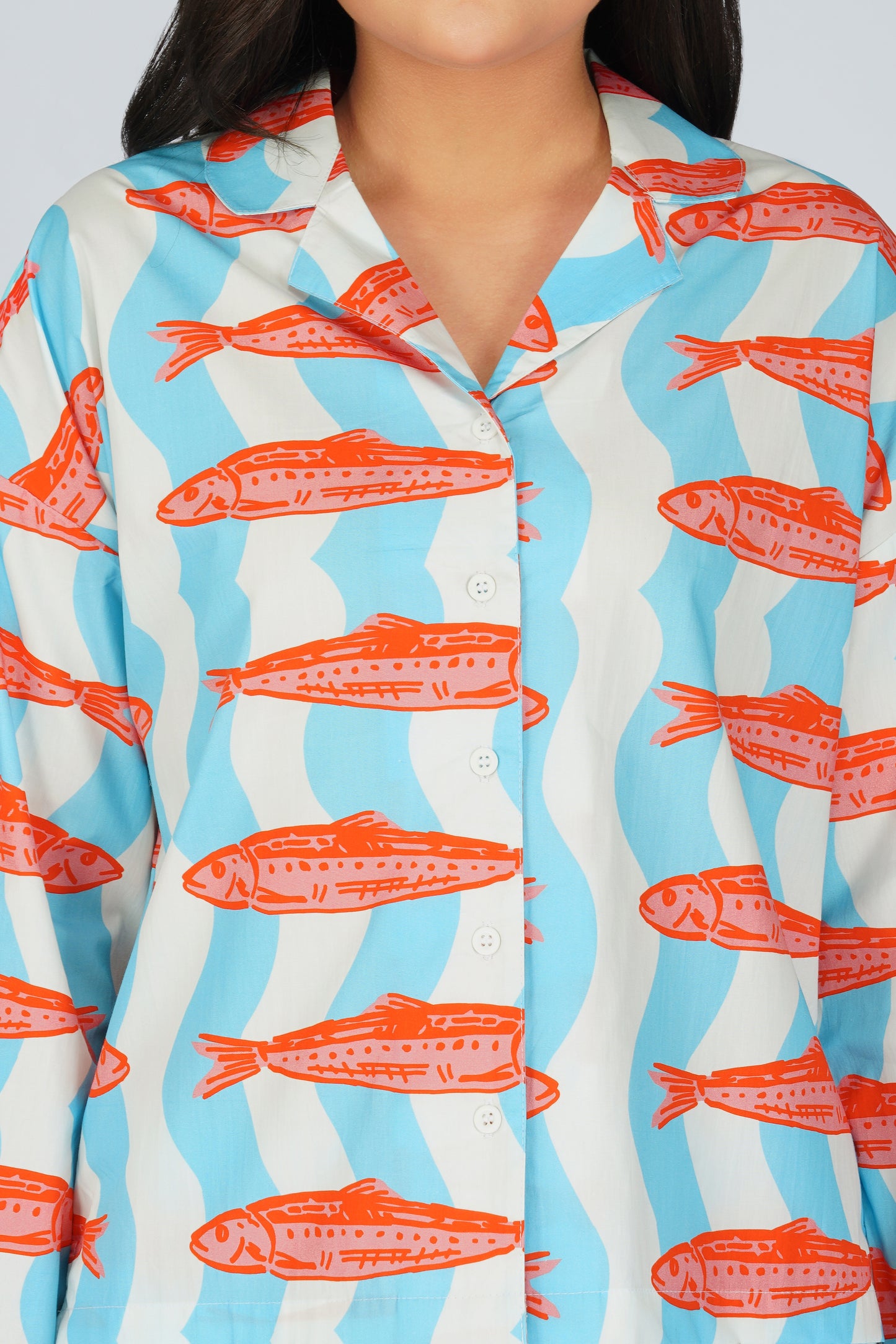 Fishy Wishy Waves Pajama Set