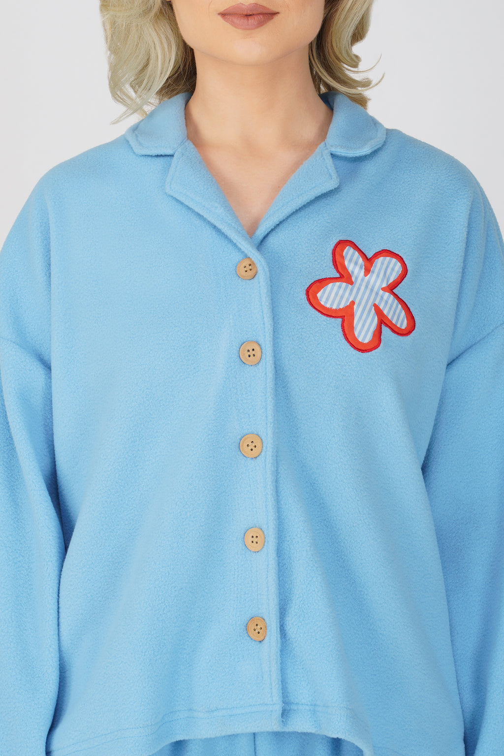SOFT FLEECE LIGHT BLUE PJ SET