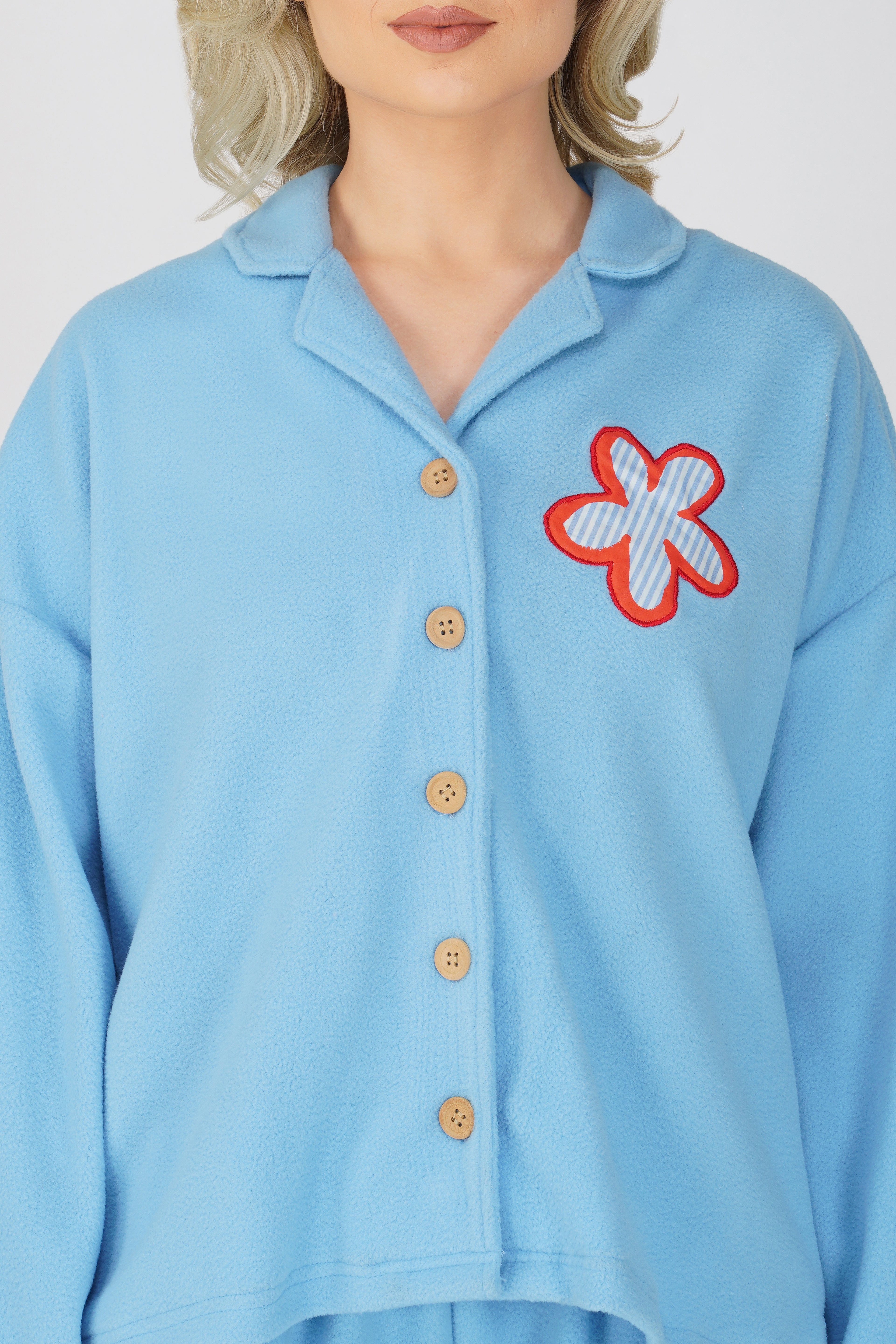 SOFT FLEECE LIGHT BLUE PJ SET