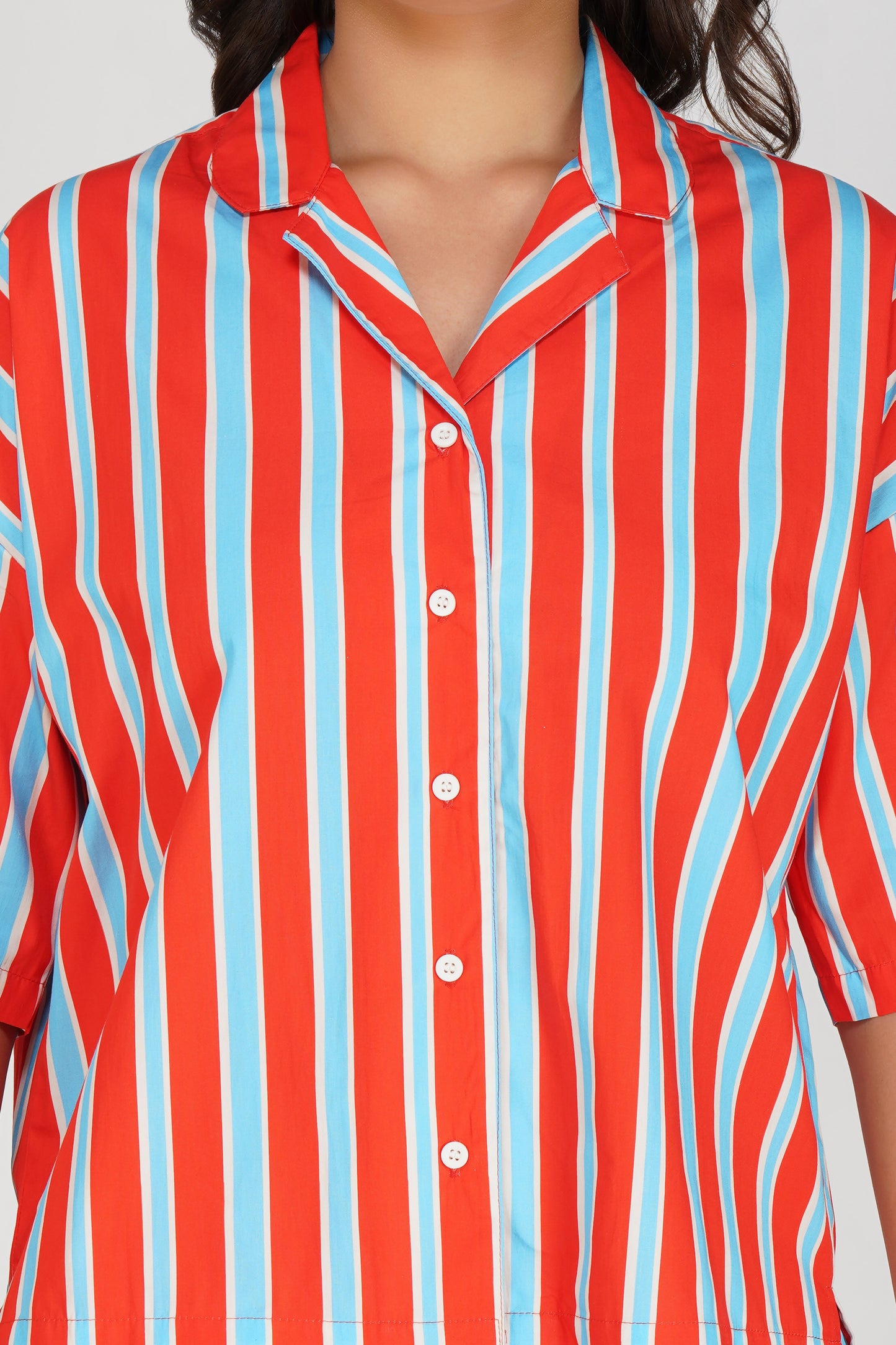 Classic Bold Stripes Short Set.