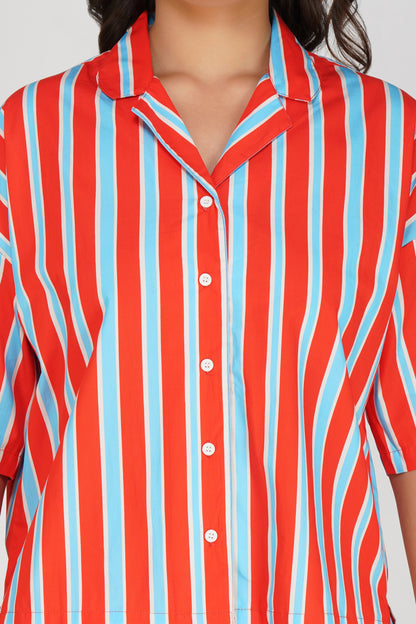 Classic Bold Stripes Shorts Set.