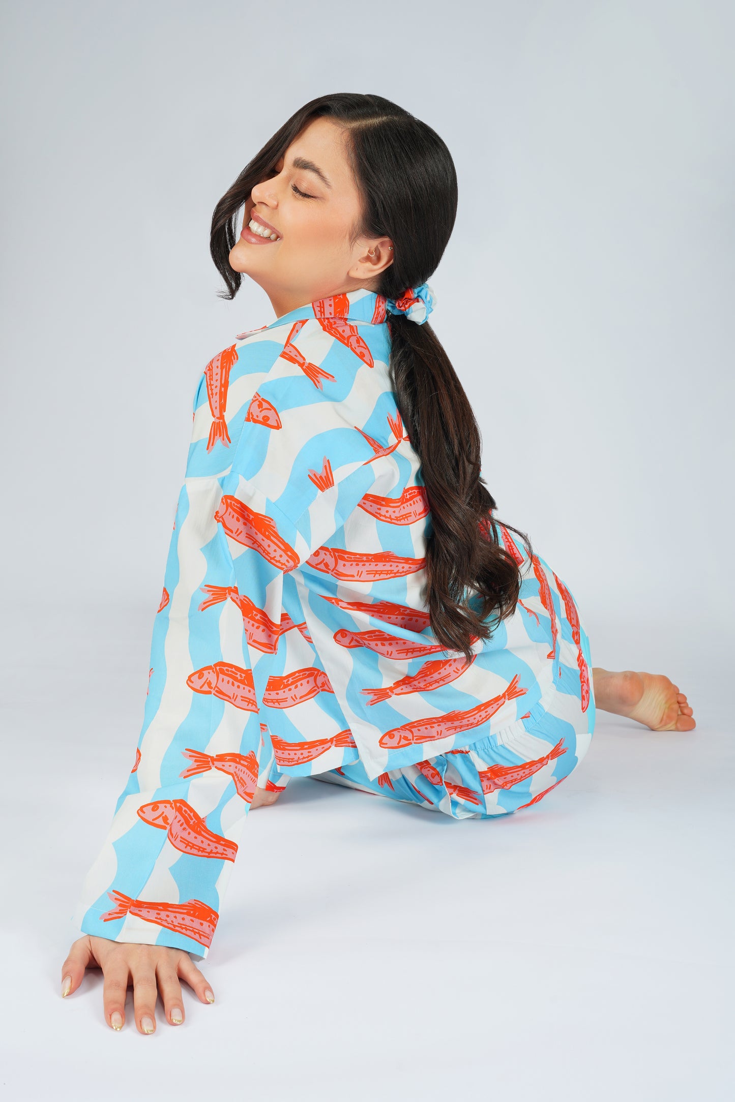 Fishy Wishy Waves Pajama Set