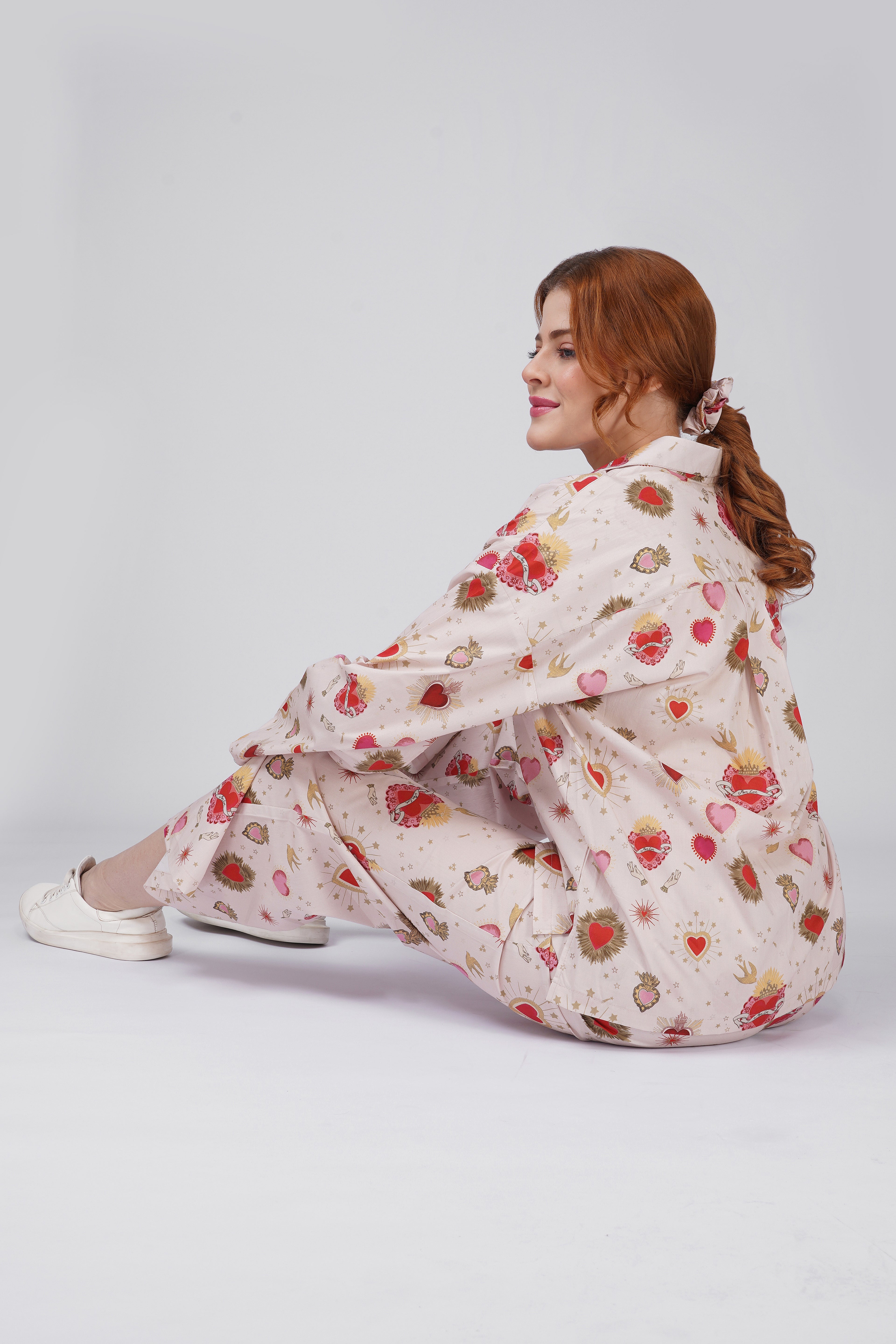Peach Cupid Pajama Set