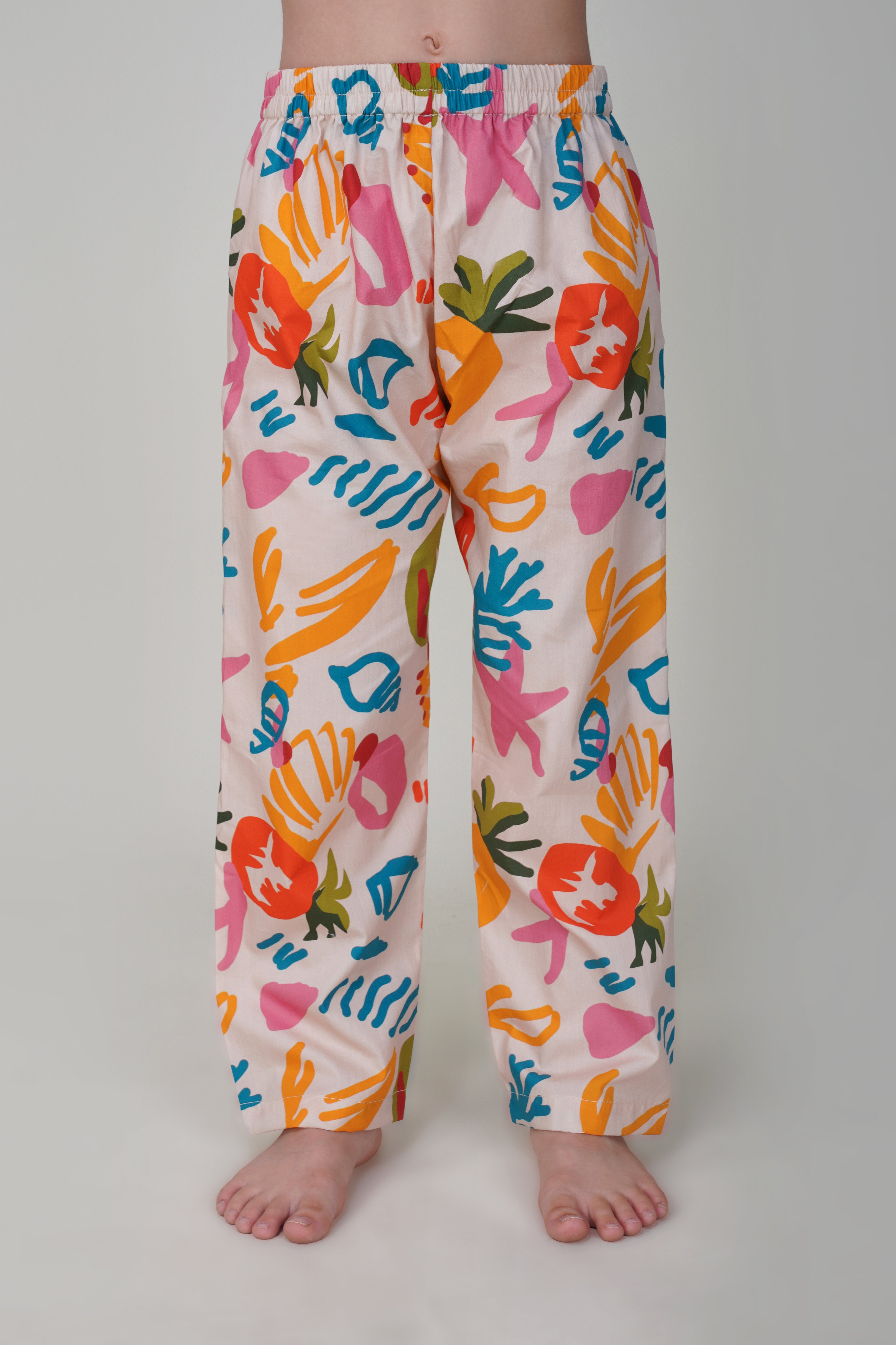 Little Multi Color Pineapple Pajama Set - thebriefsstory