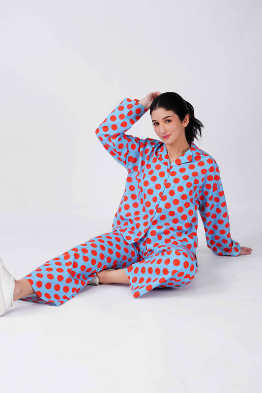 Retro Dot Pajama Set