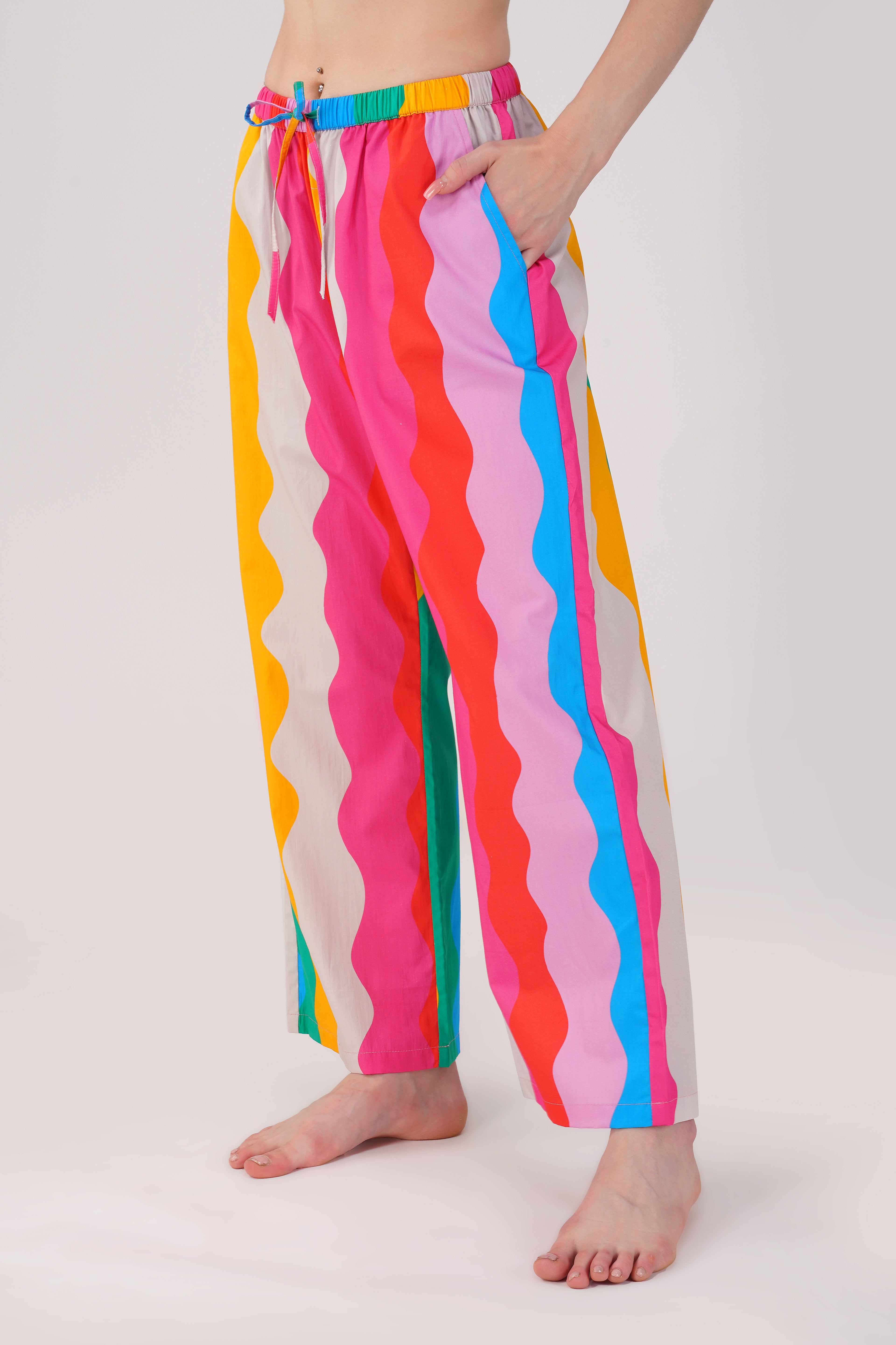 Rainbow Waves Pajama Set - thebriefsstory