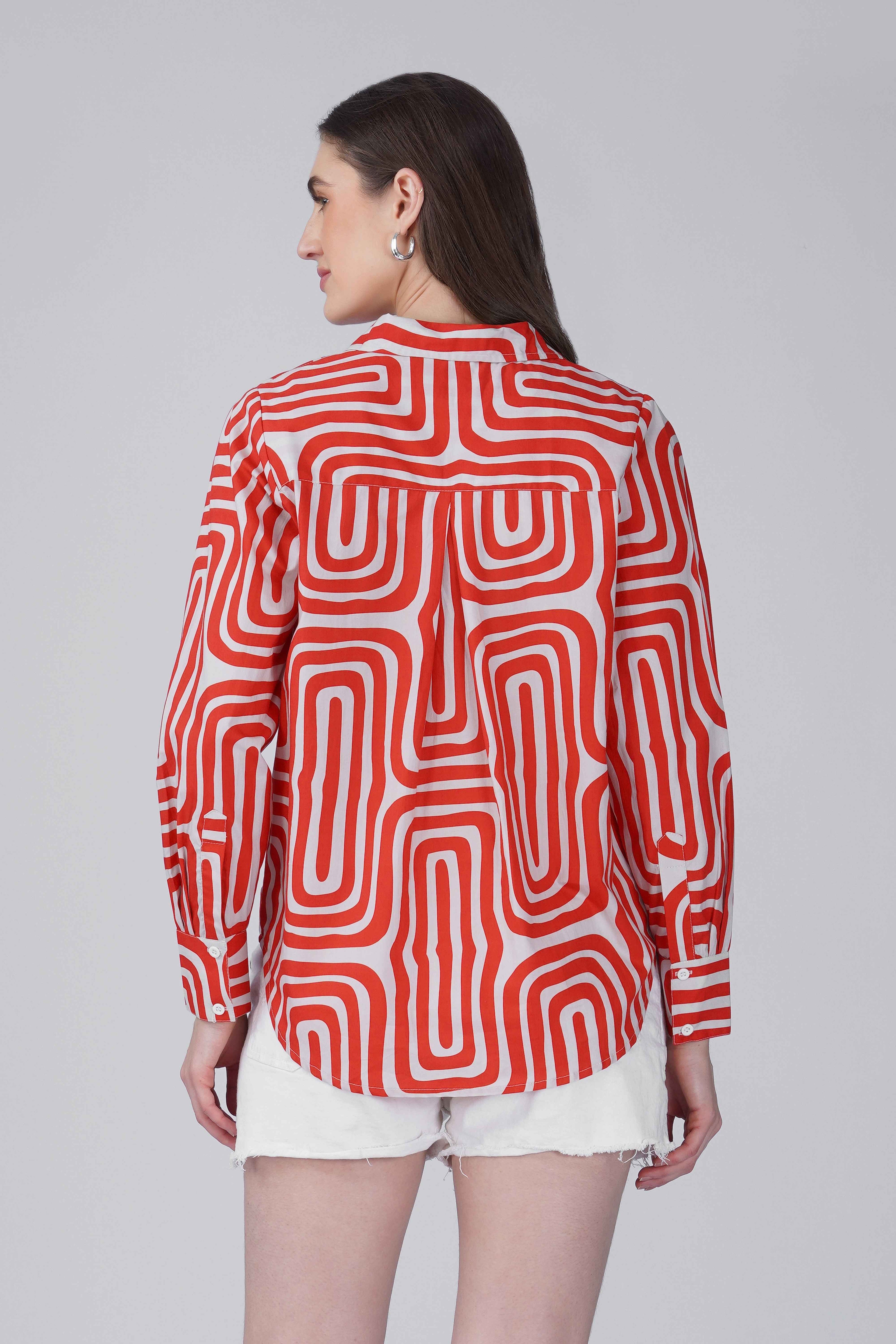 Red Maze Classic Shirt
