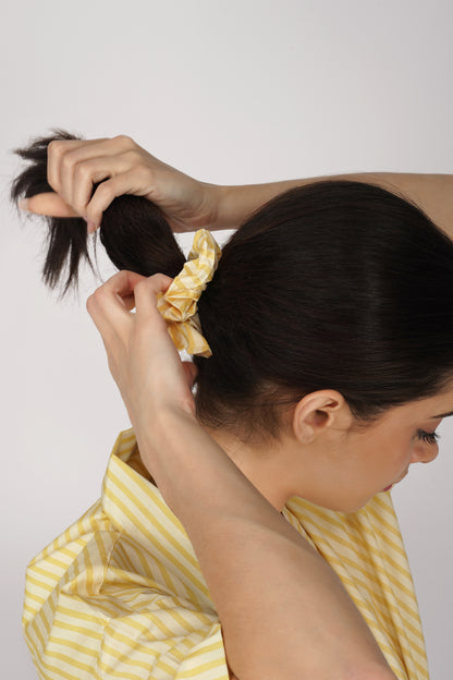 Yellow Breeze Stripe Shorts Set