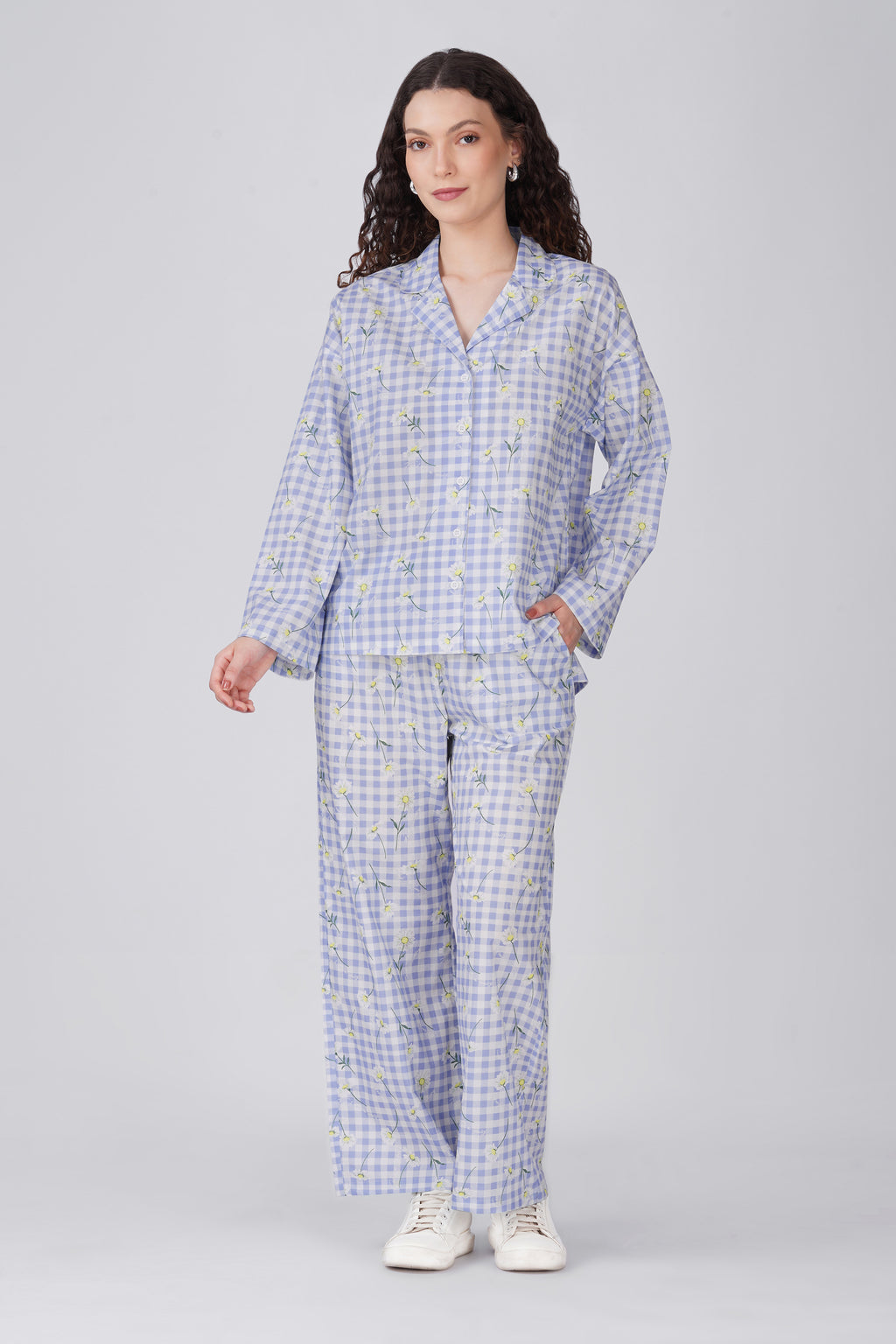 Gingham Garden Pajama Set