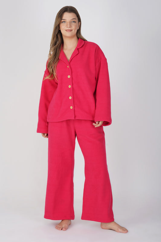 MAJENTA FLEECE PJ SET