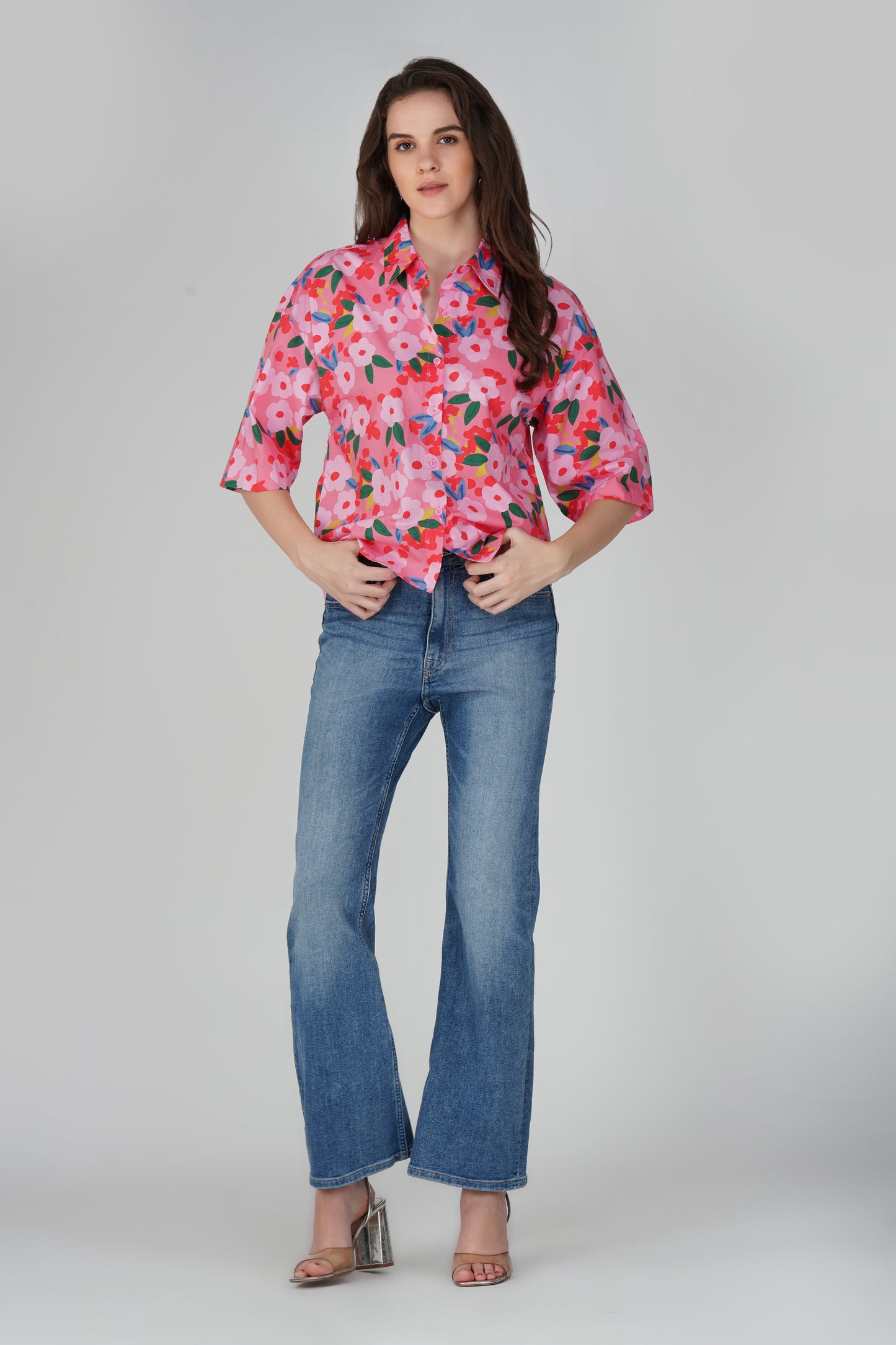 Floral Fiesta Oversized Shirt 🌺 - thebriefsstory