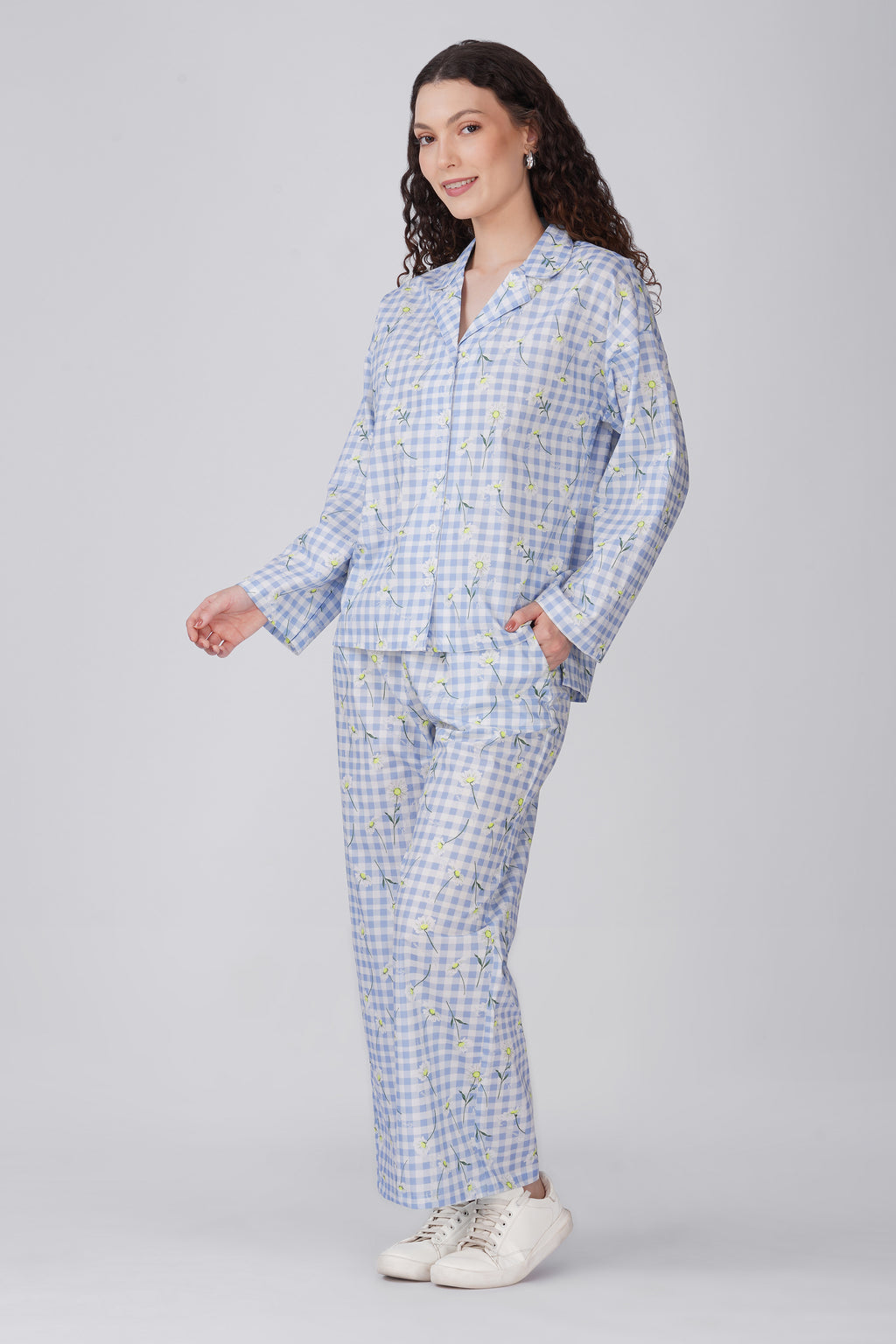 Gingham Garden Pajama Set