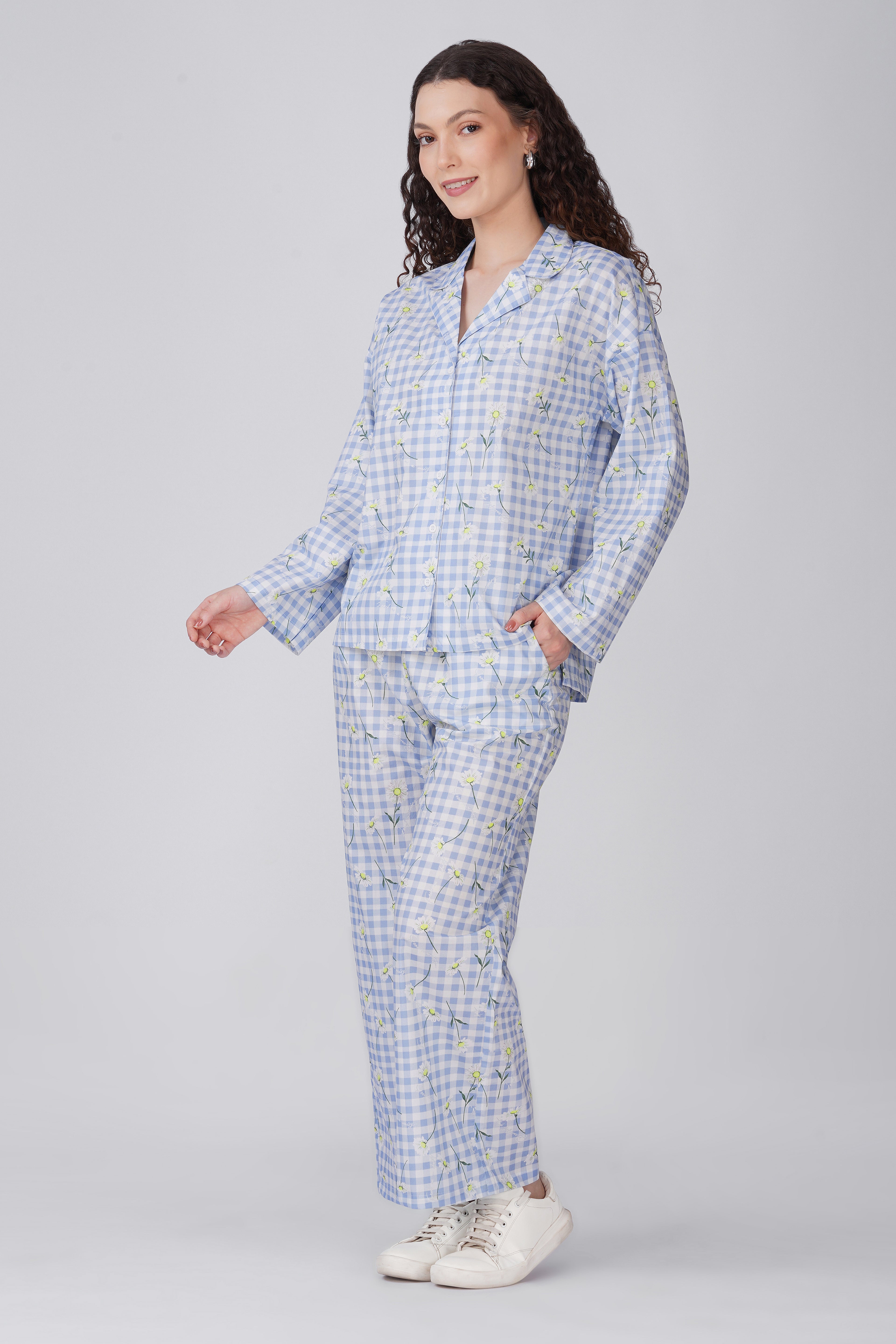 Gingham Garden Pajama Set